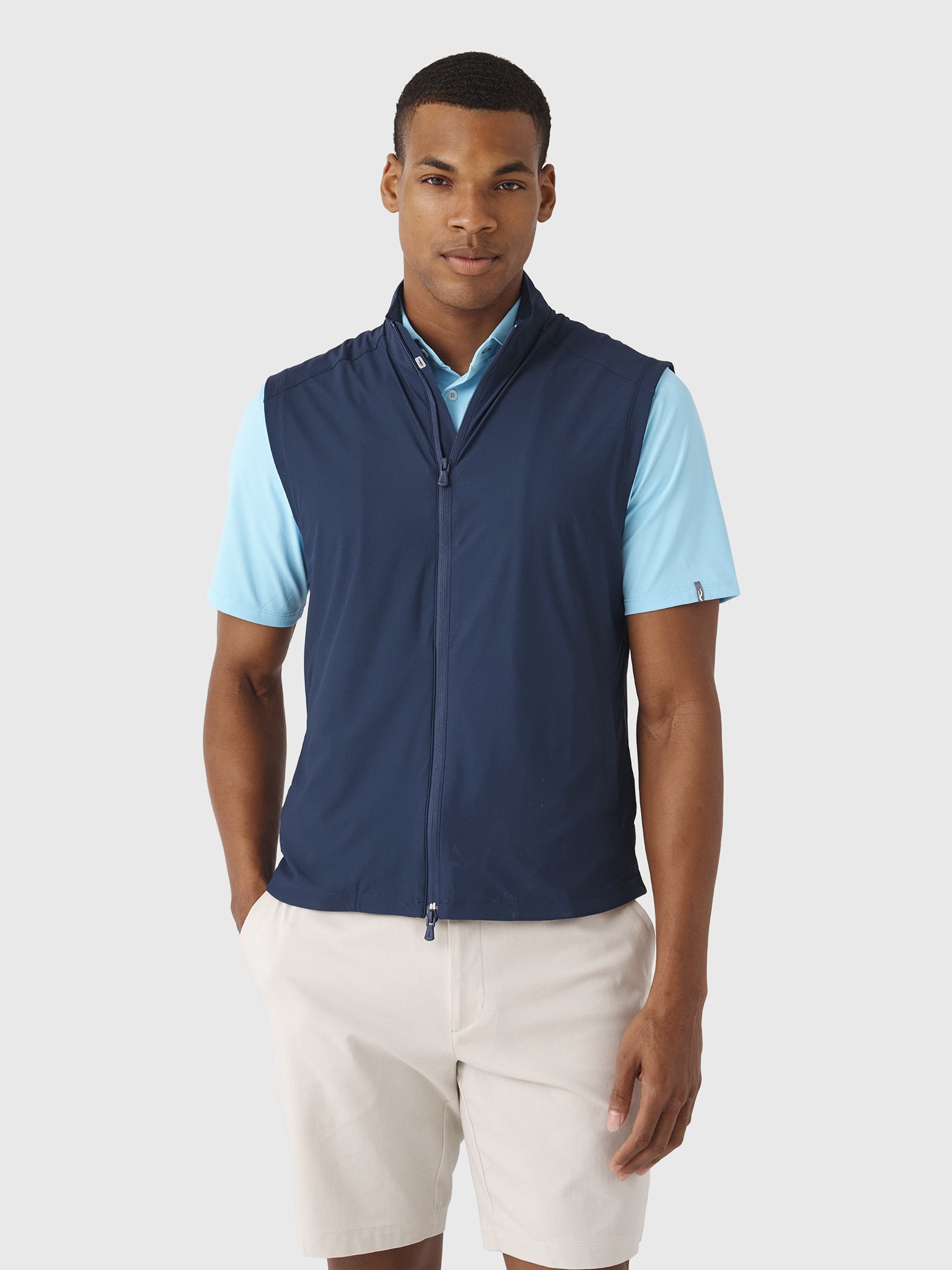 Johnnie-O Men's Zimmer Featherweight Performance Vest - Saint Bernard