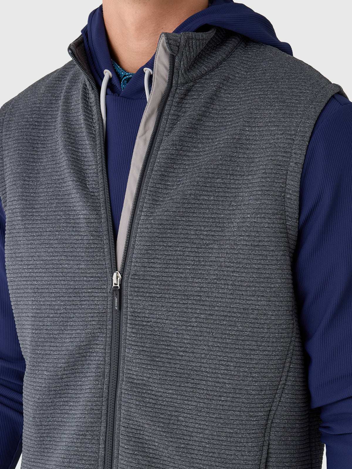 Johnnie-O Men's Reggie Ribbed Performance Vest - Saint Bernard