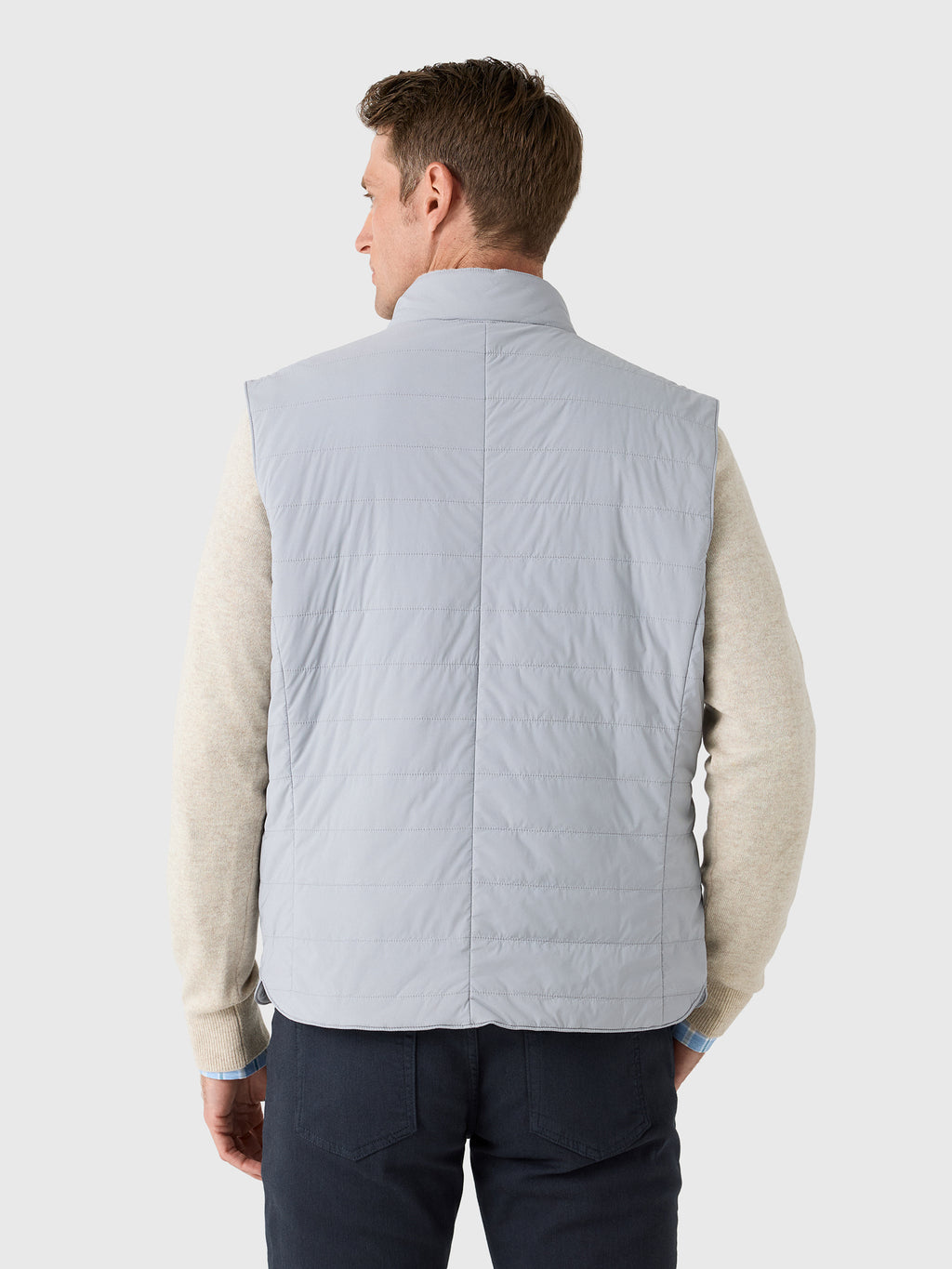Johnnie-O Men's Bauer Snap Front Quilted Vest