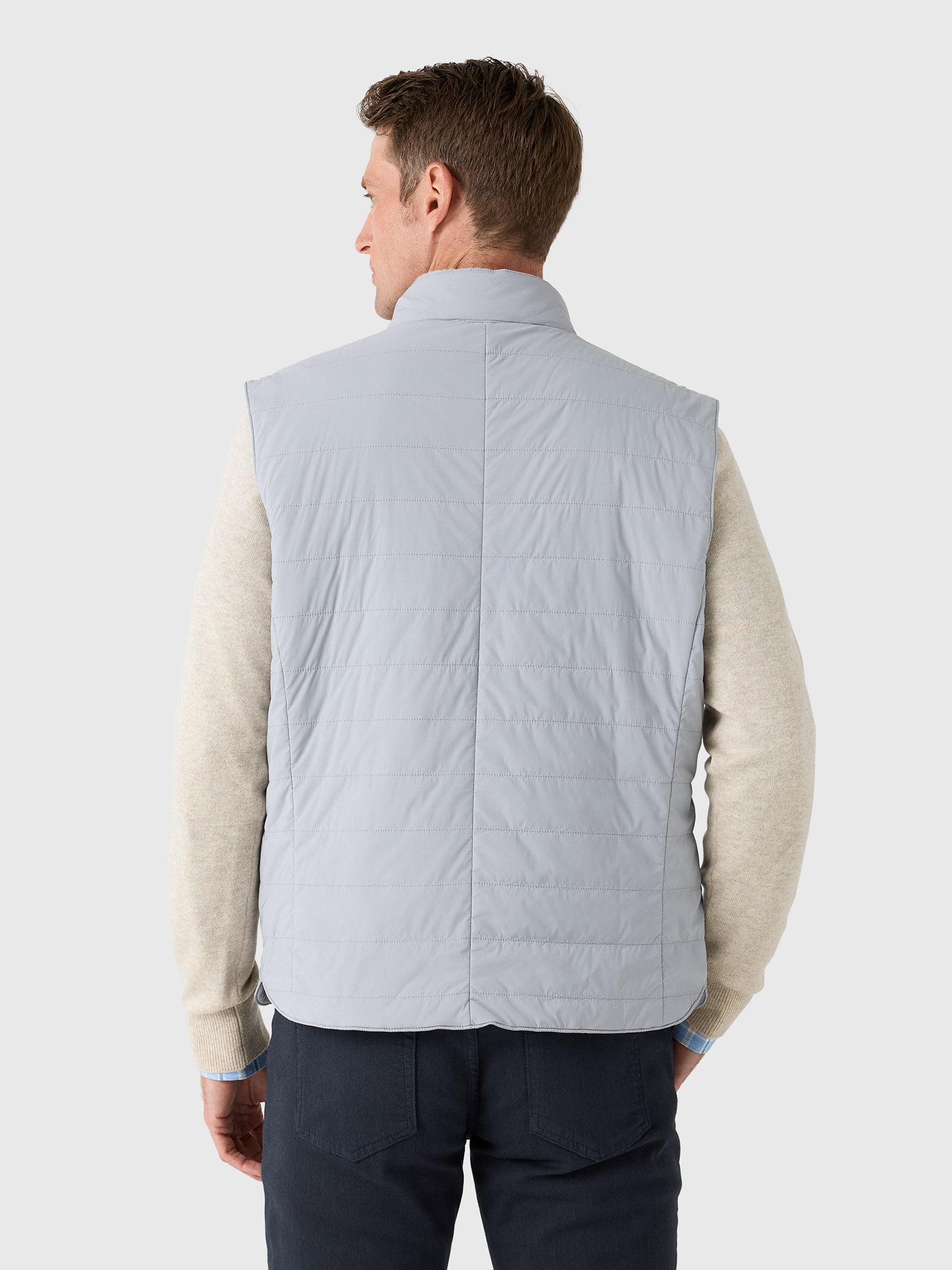 Johnnie-O Men's Bauer Snap Front Quilted Vest