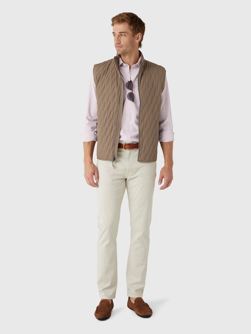 Johnnie-O Men's Belfry Quilted Puffer Vest - Saint Bernard