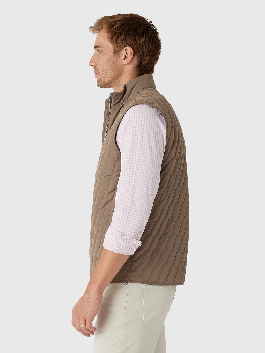Johnnie-O Men's Belfry Quilted Puffer Vest - Saint Bernard