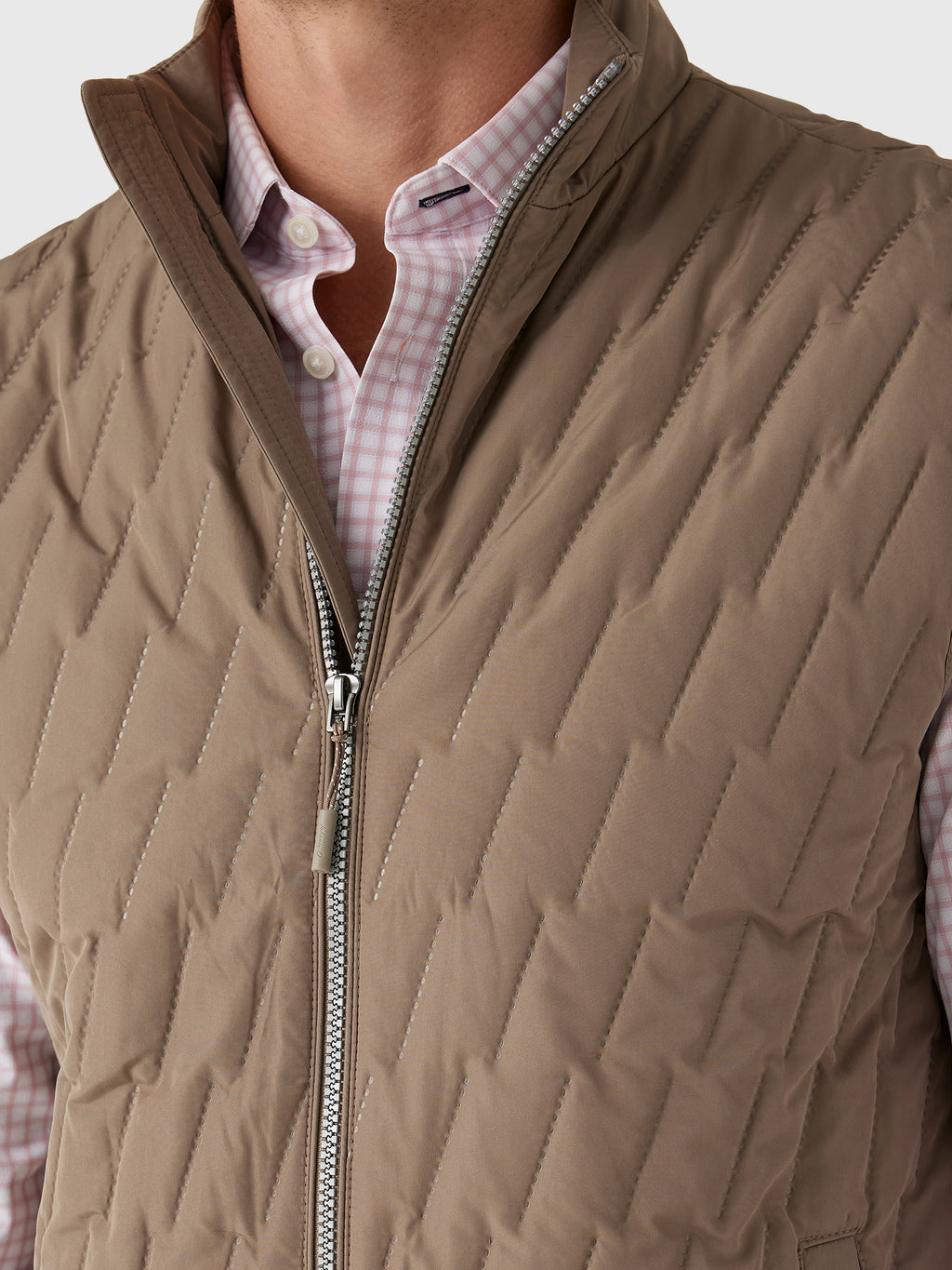 Johnnie-O Men's Belfry Quilted Puffer Vest - Saint Bernard