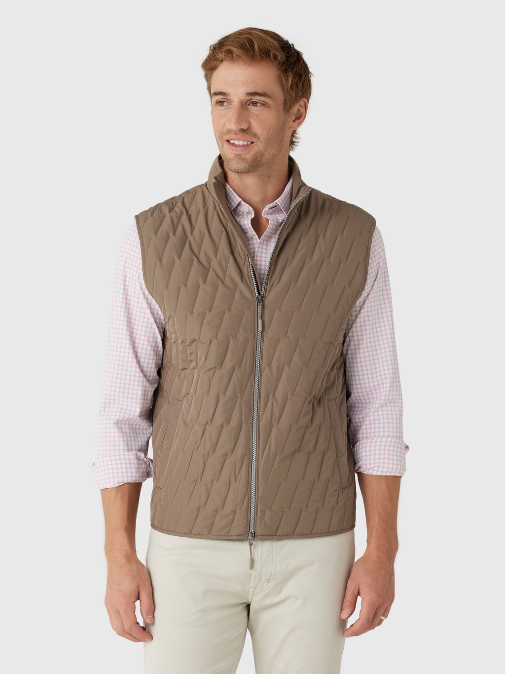 Johnnie-O Men's Belfry Quilted Puffer Vest - Saint Bernard