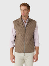 Johnnie-O Men's Belfry Quilted Puffer Vest - Saint Bernard