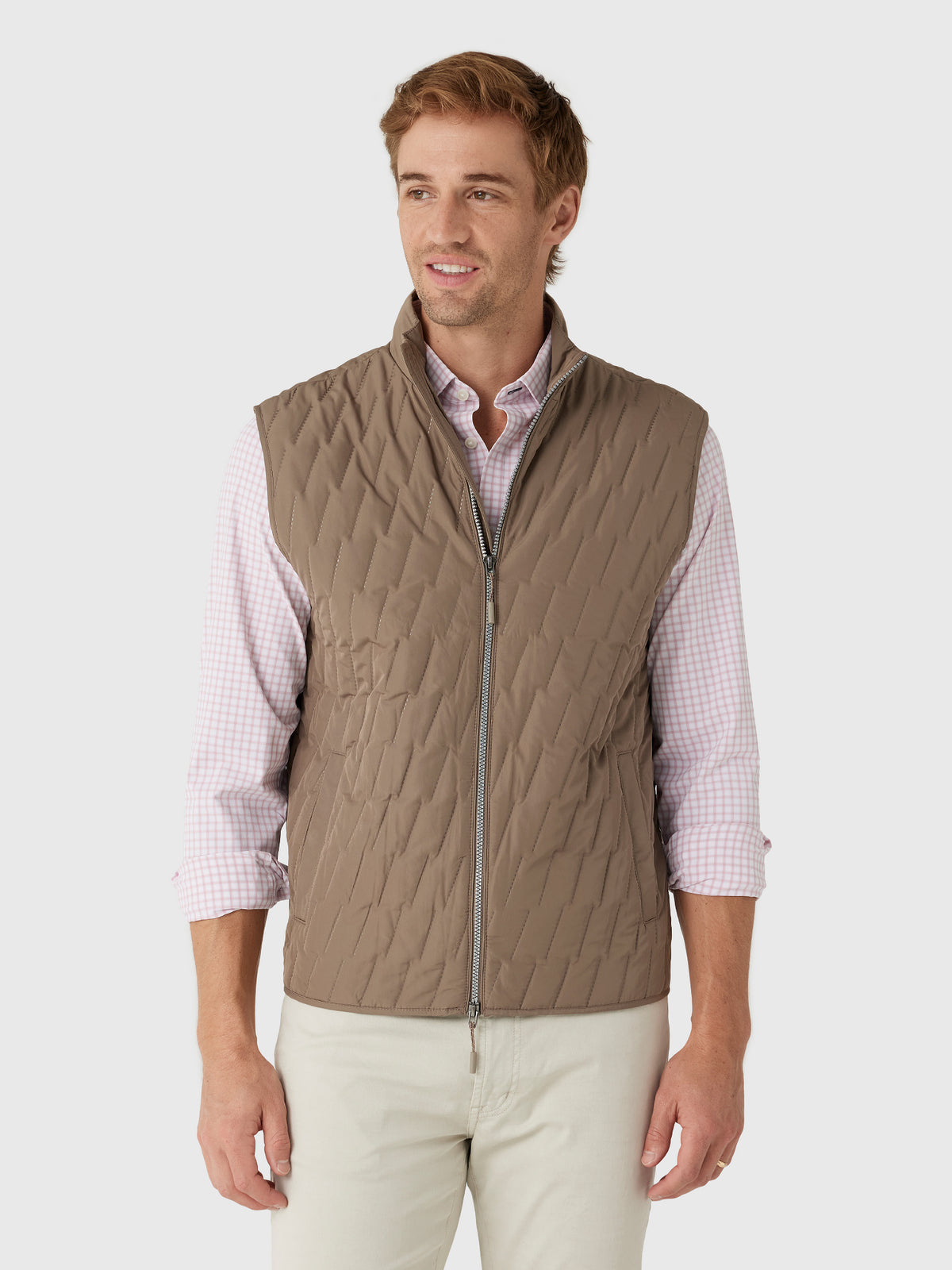 Johnnie-O Men's Belfry Quilted Puffer Vest - Saint Bernard