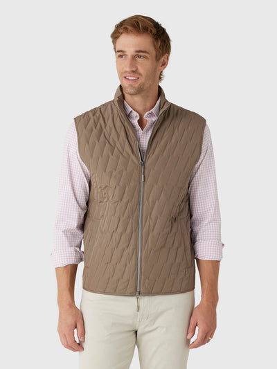 Johnnie-O Men's Belfry Quilted Puffer Vest - Saint Bernard