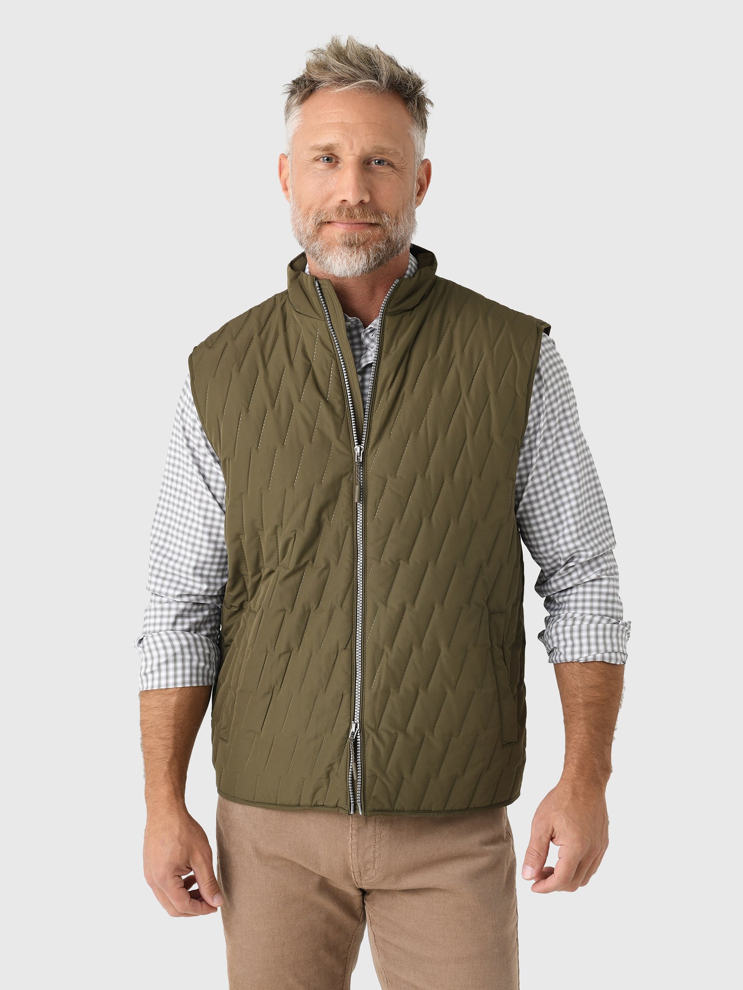 Johnnie-O Men's Belfry Quilted Puffer Vest - Saint Bernard