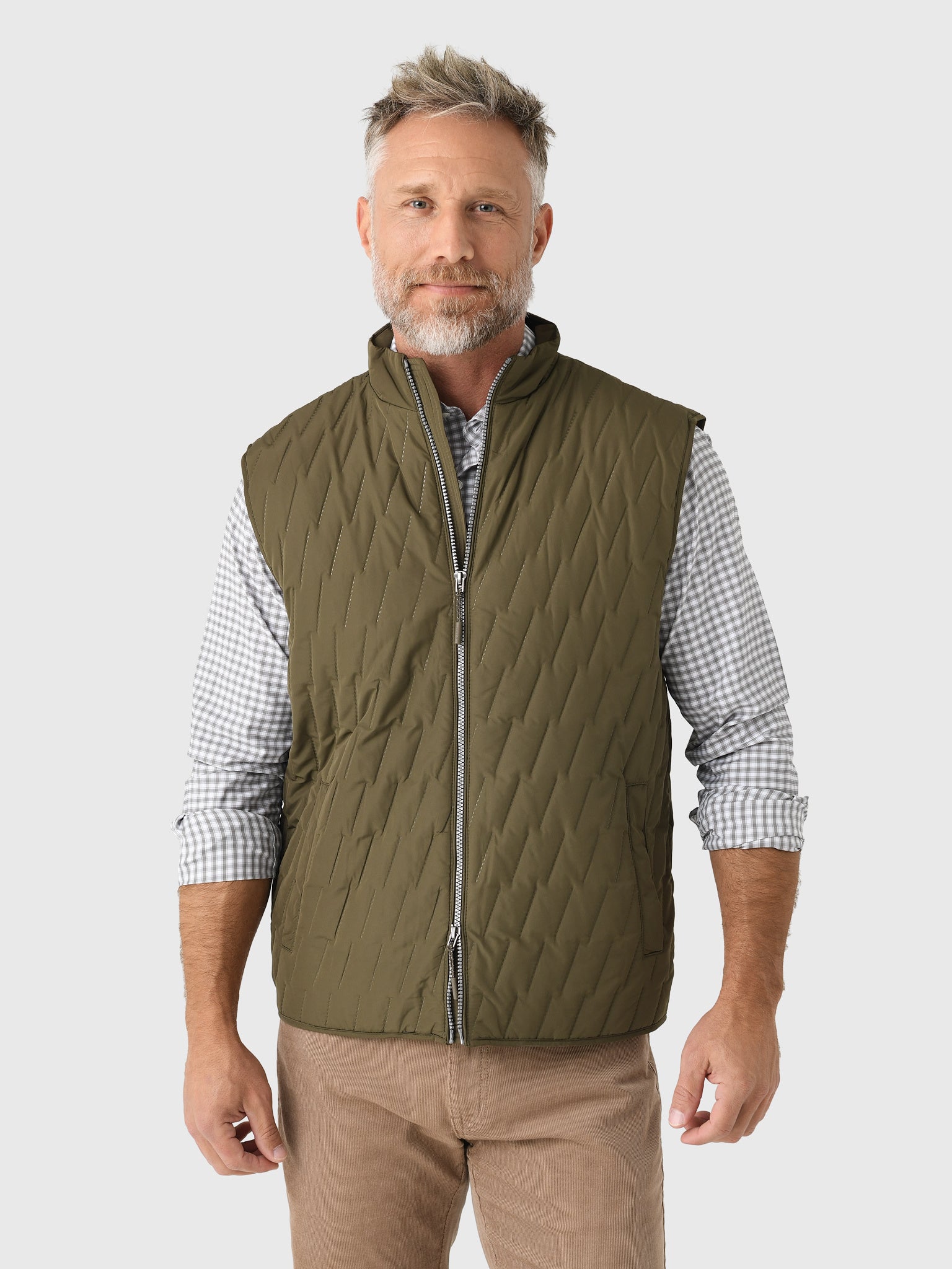 Johnnie-O Men's Belfry Quilted Puffer Vest - Saint Bernard