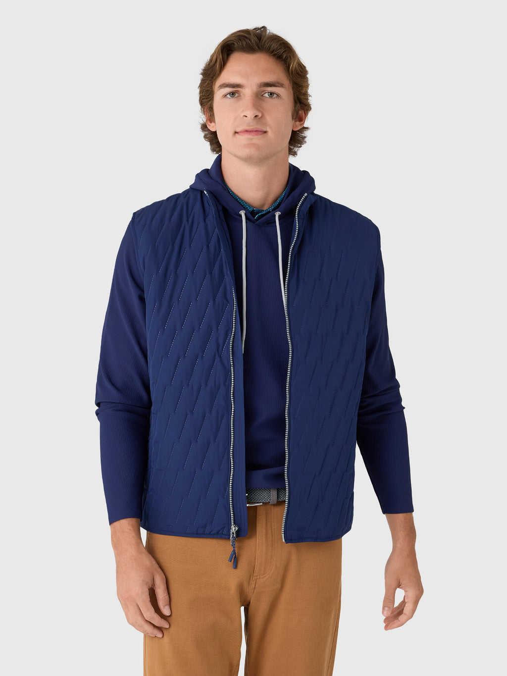Johnnie-O Men's Belfry Quilted Puffer Vest - Saint Bernard
