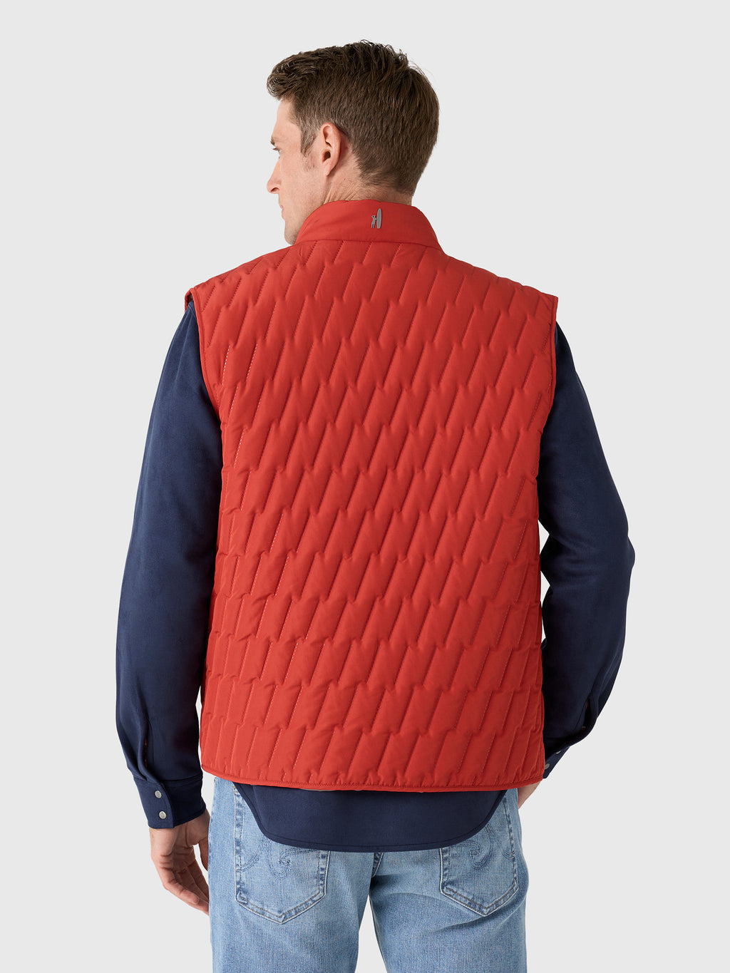 Johnnie-O Men's Belfry Quilted Puffer Vest - Saint Bernard
