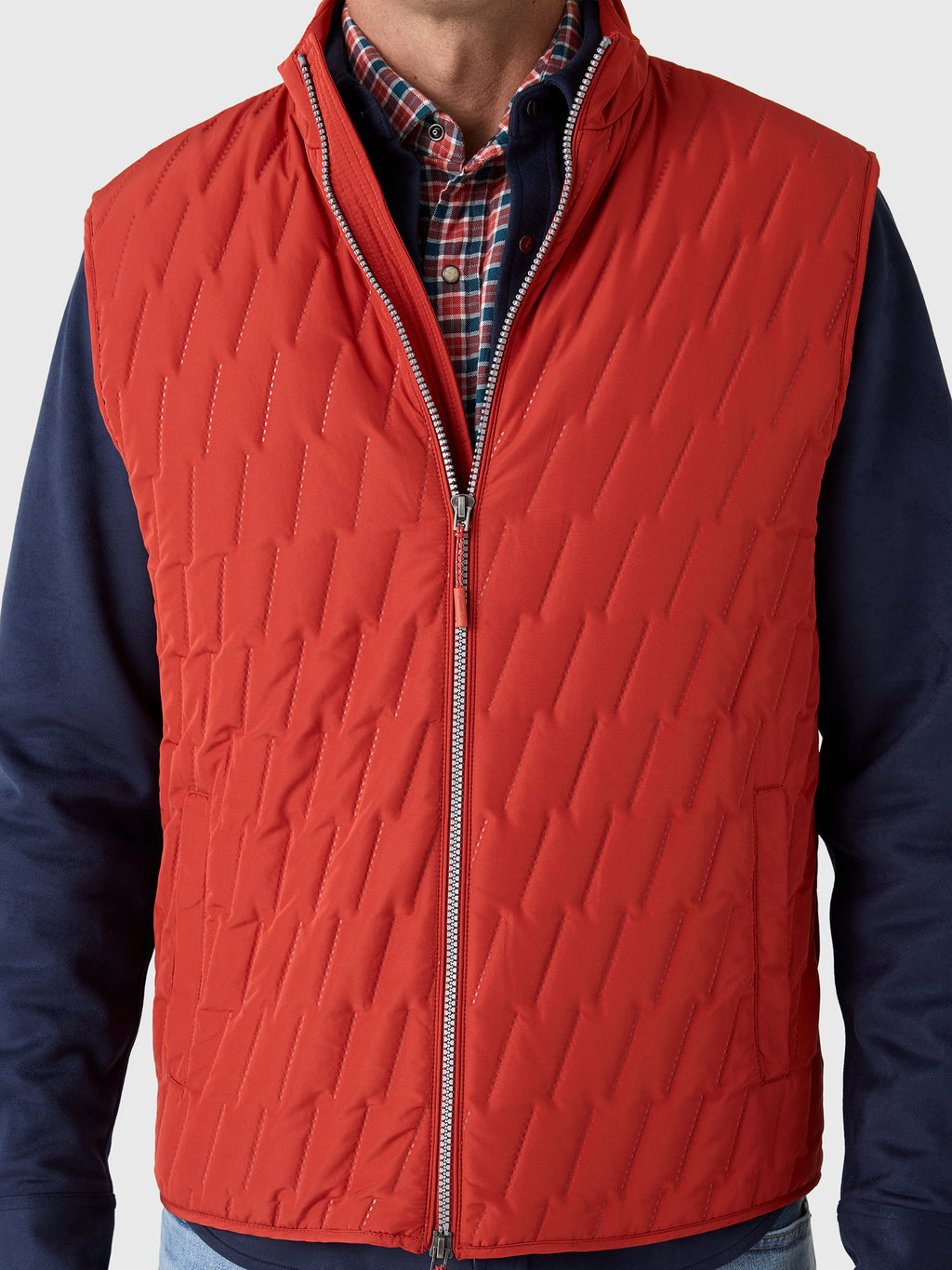 Johnnie-O Men's Belfry Quilted Puffer Vest - Saint Bernard