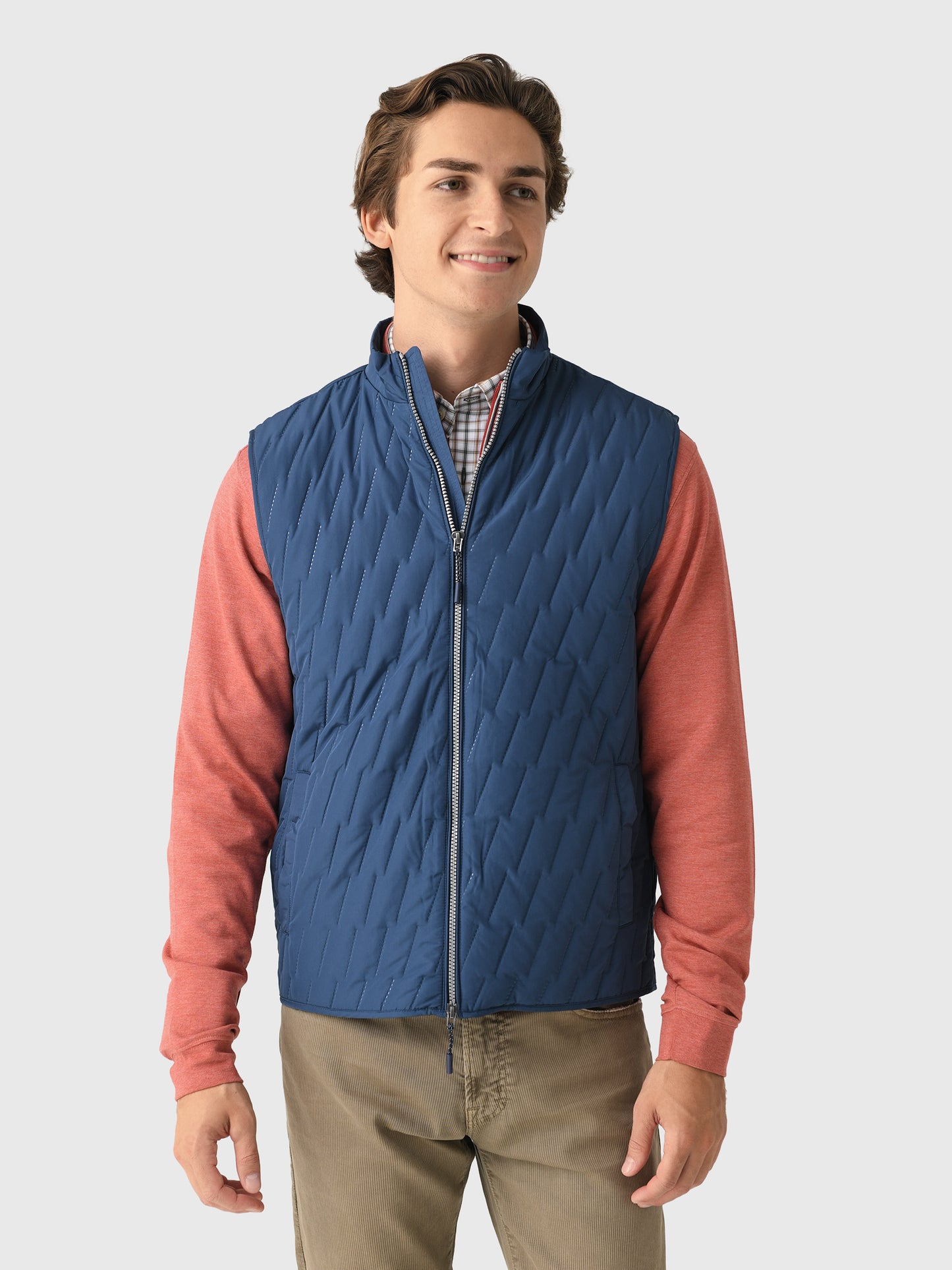Johnnie-O Men's Belfry Quilted Puffer Vest - Saint Bernard