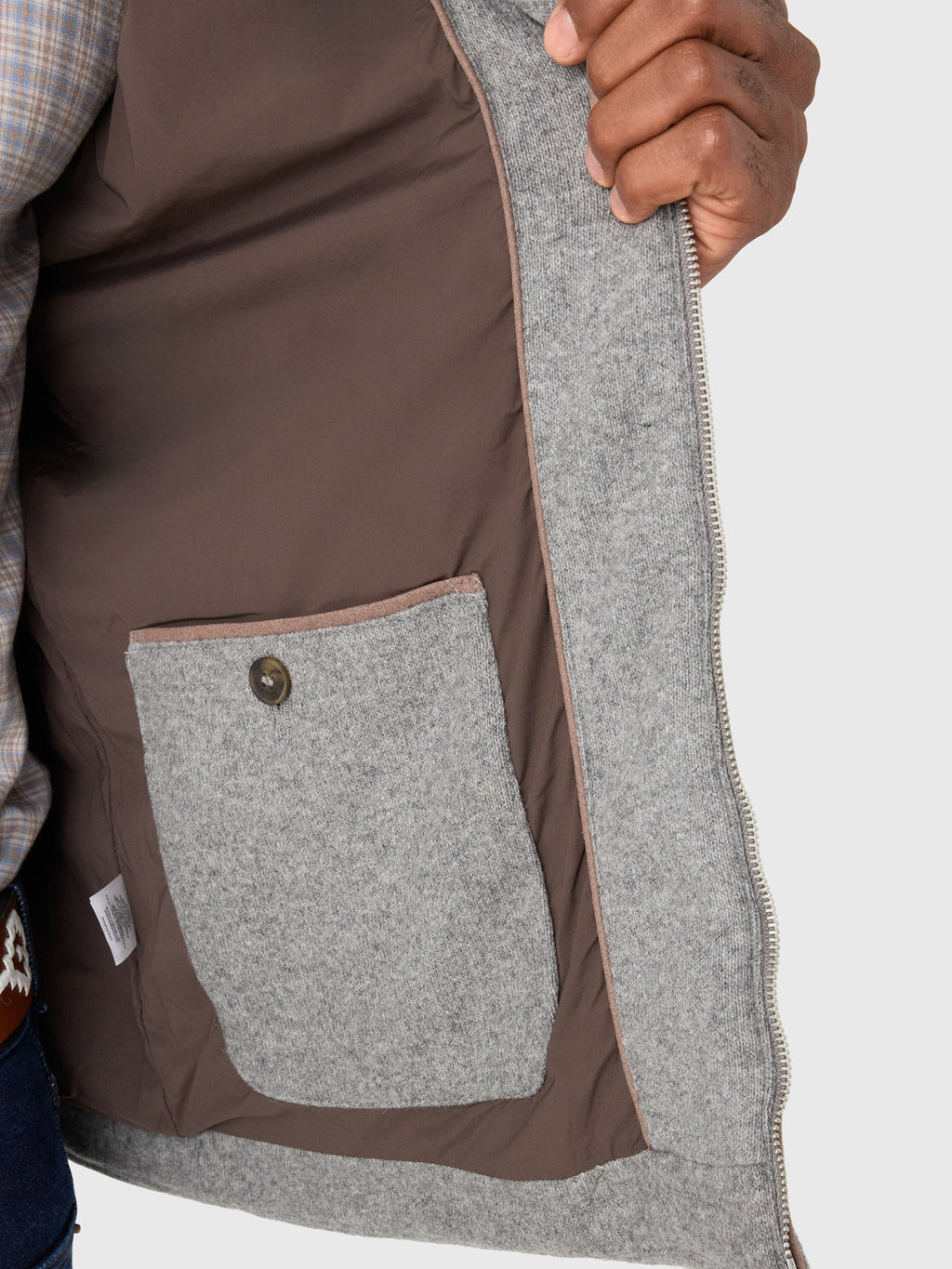 Johnnie-O Men's Top Shelf Cashmere Zip Vest - Saint Bernard