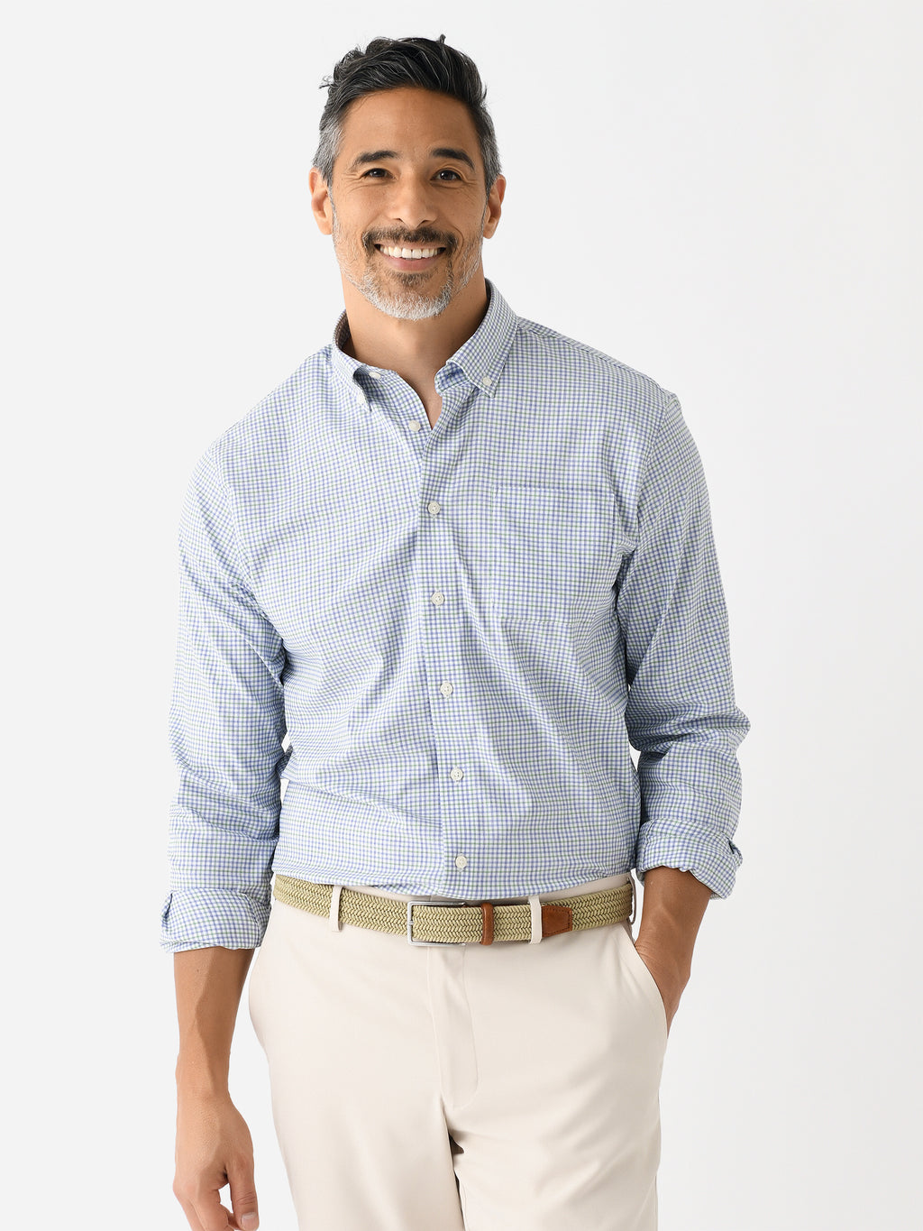 Johnnie-O Men's Shay Performance Button-Down Shirt - Saint Bernard