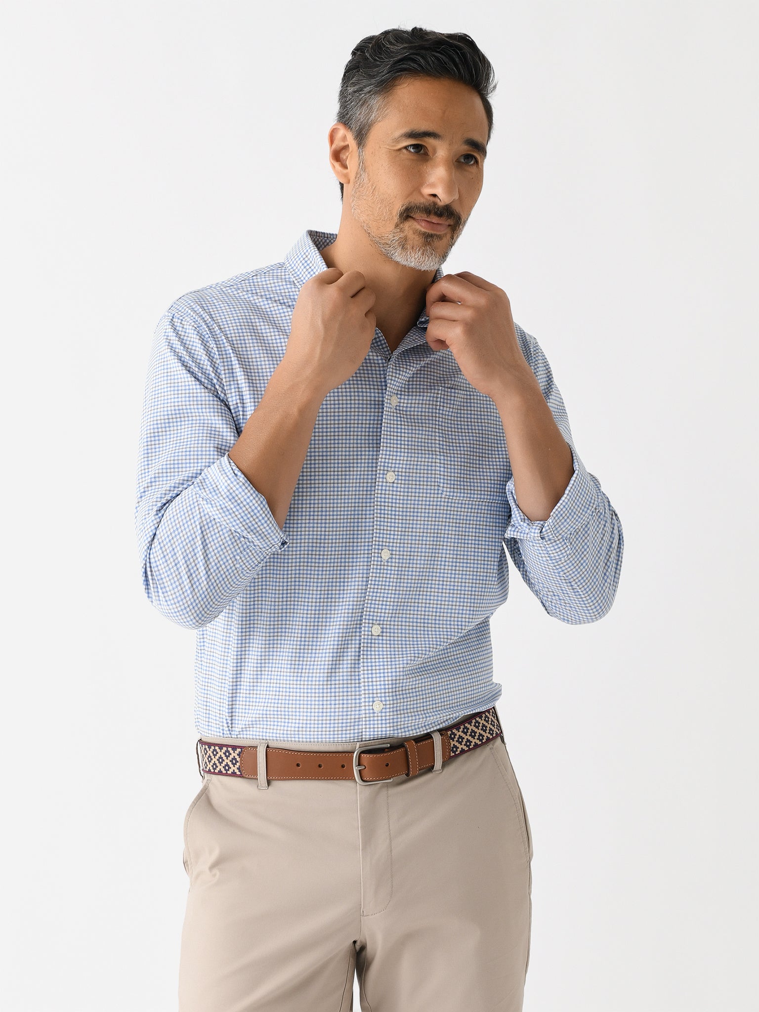 Johnnie-O Men's Shay Performance Button-Down Shirt - Saint Bernard