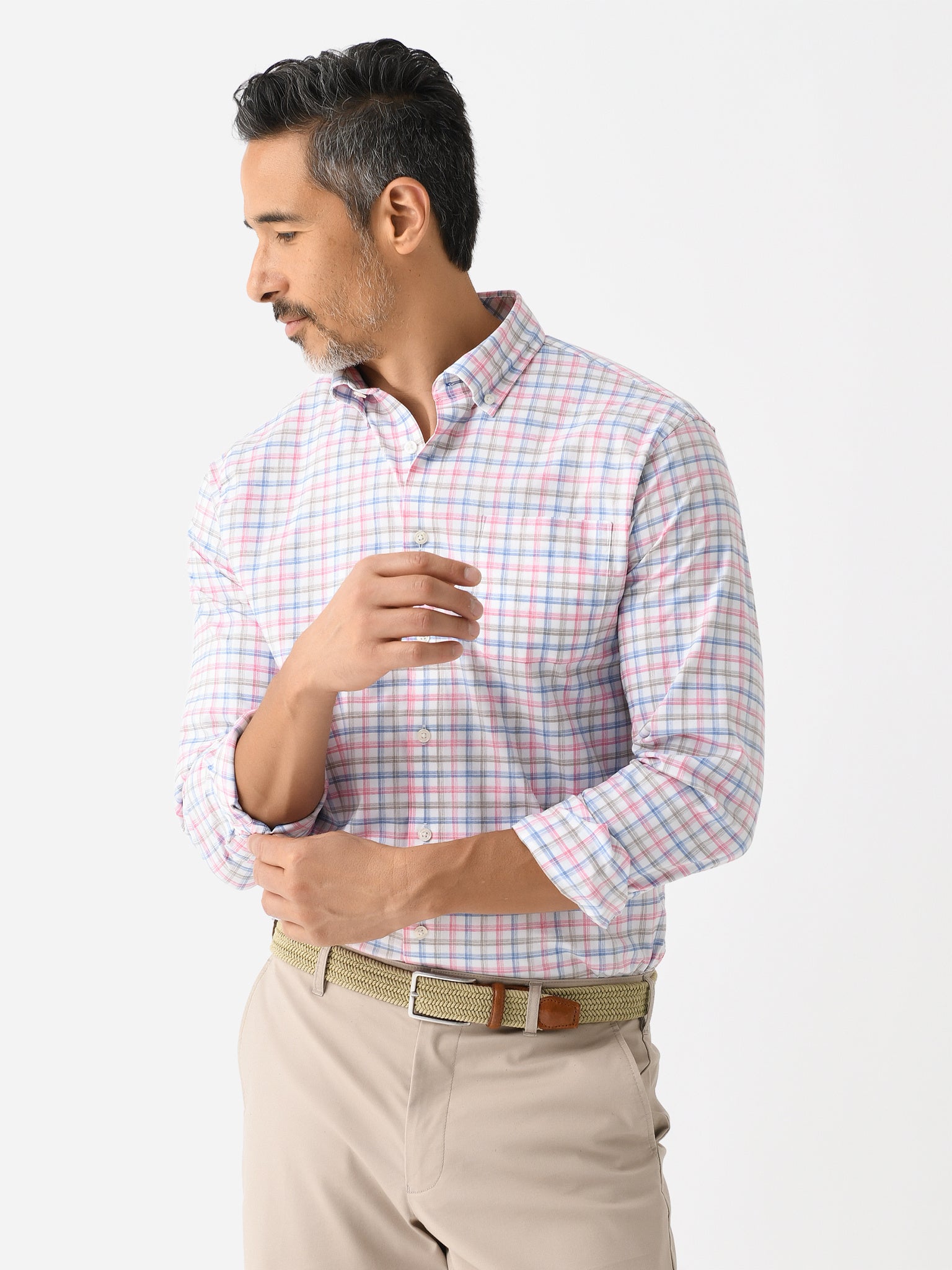 Johnnie-O Men's Hauser Performance Button-Down Shirt - Saint Bernard