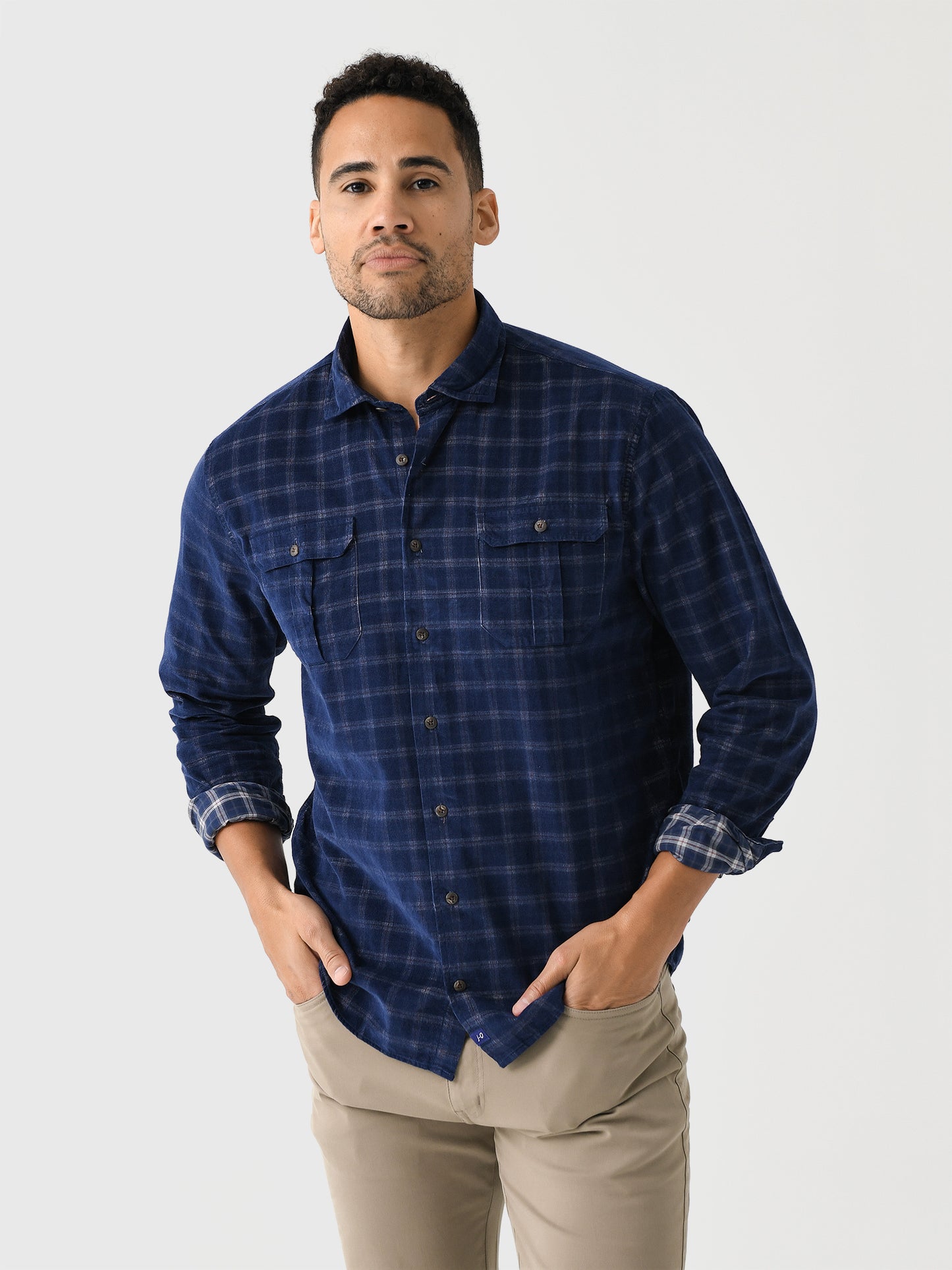 Johnnie-O Men's Shearer Corduroy Button-Down Shirt - Saint Bernard