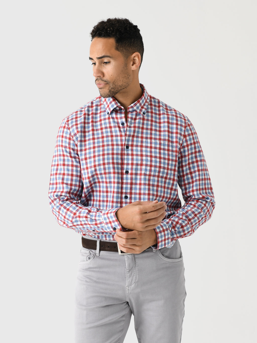 Johnnie-O Men's Millbank Button-Down Shirt - Saint Bernard