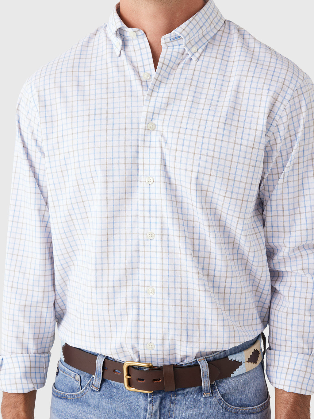 Johnnie-O Men's Paddock Performance Button-Down Shirt - Saint Bernard