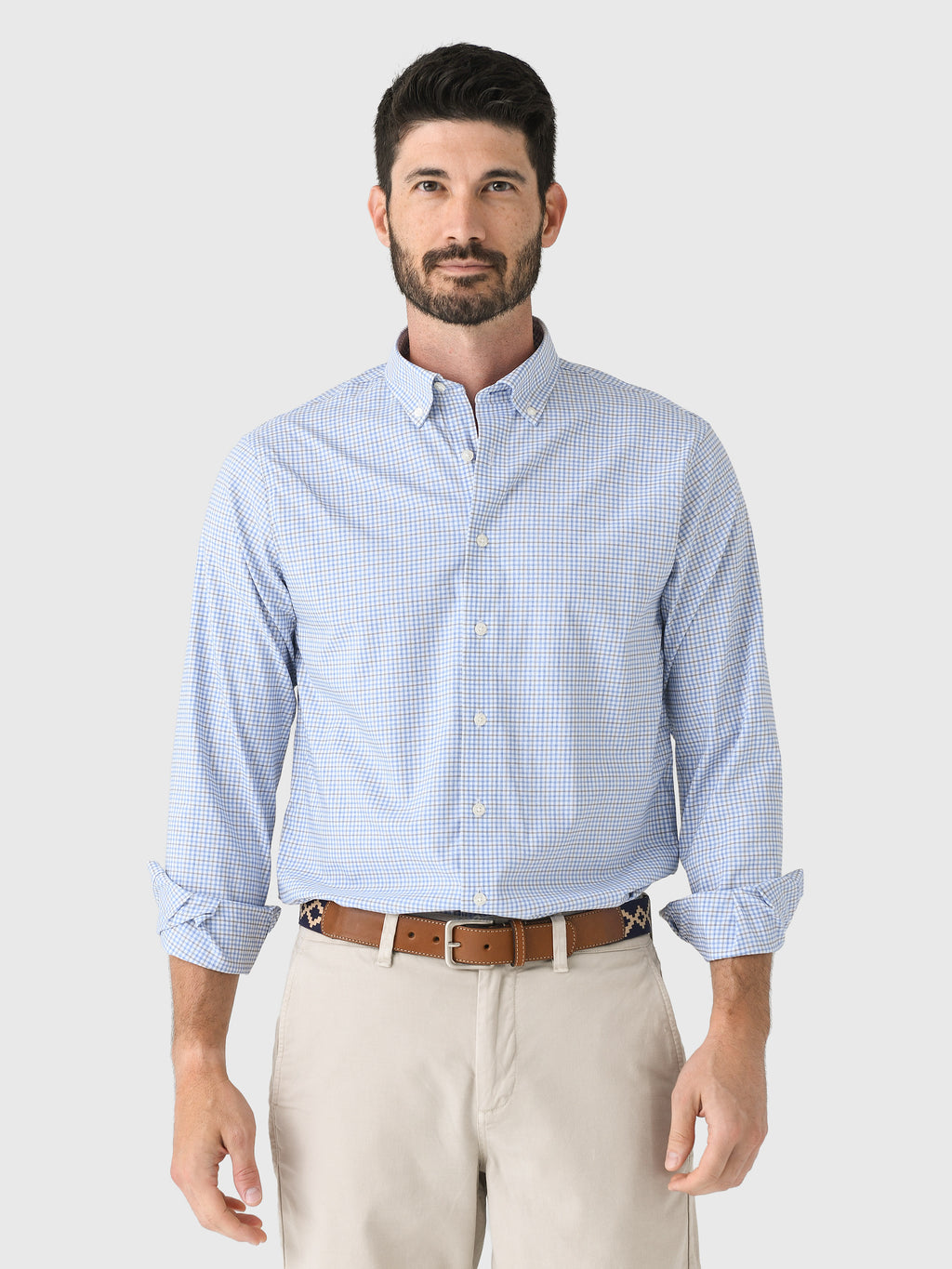 Johnnie-O Men's Koby Performance Button-Down Shirt - Saint Bernard