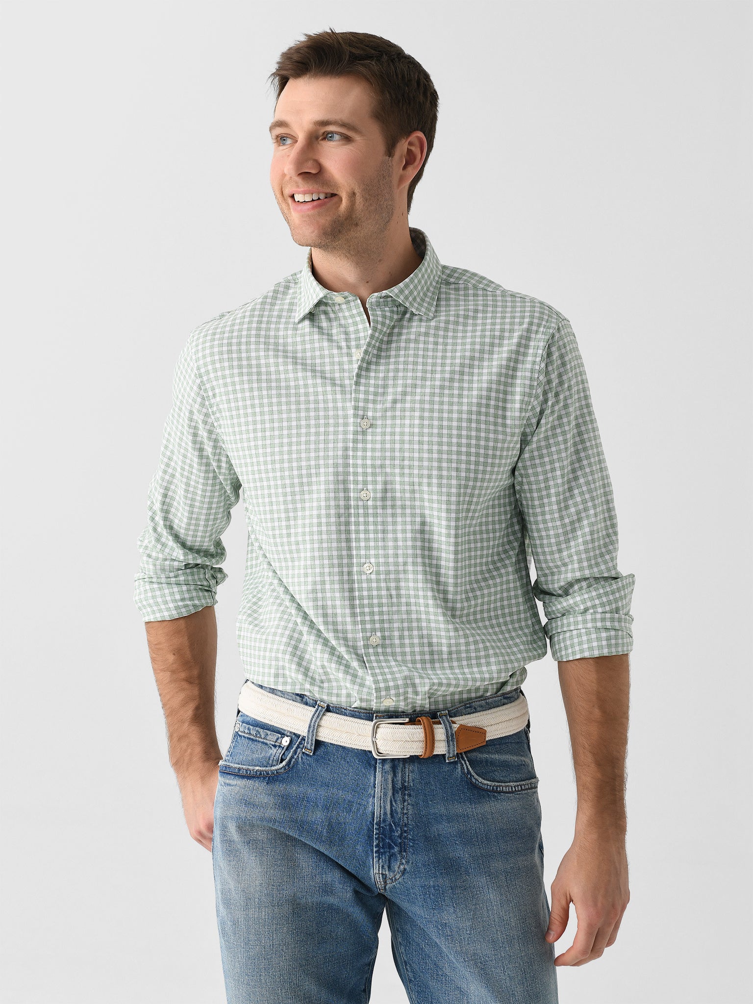 Johnnie-O Men's Westwood Performance Button-Down Shirt - Saint Bernard