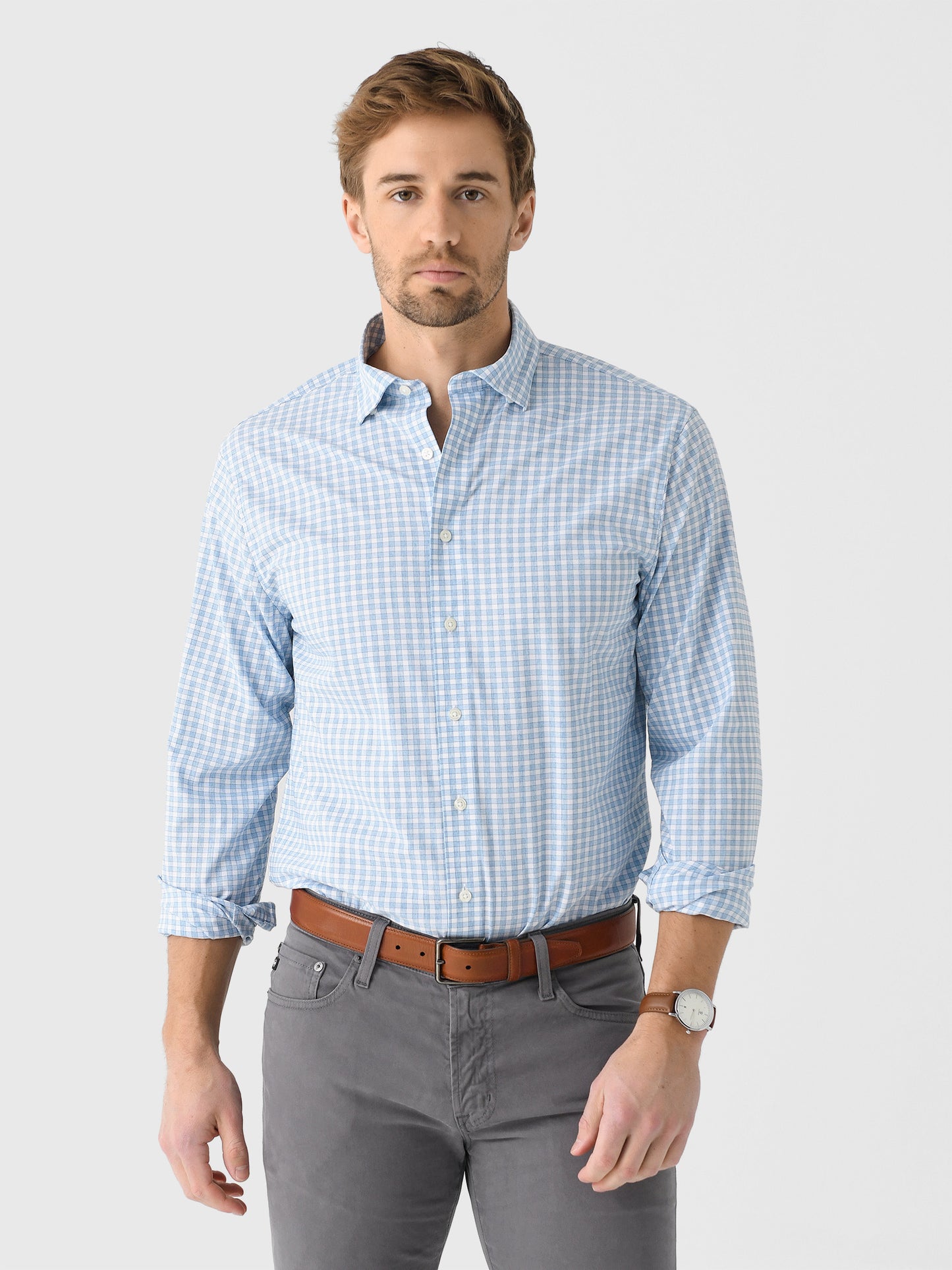 Johnnie-O Men's Westwood Performance Button-Down Shirt - Saint Bernard