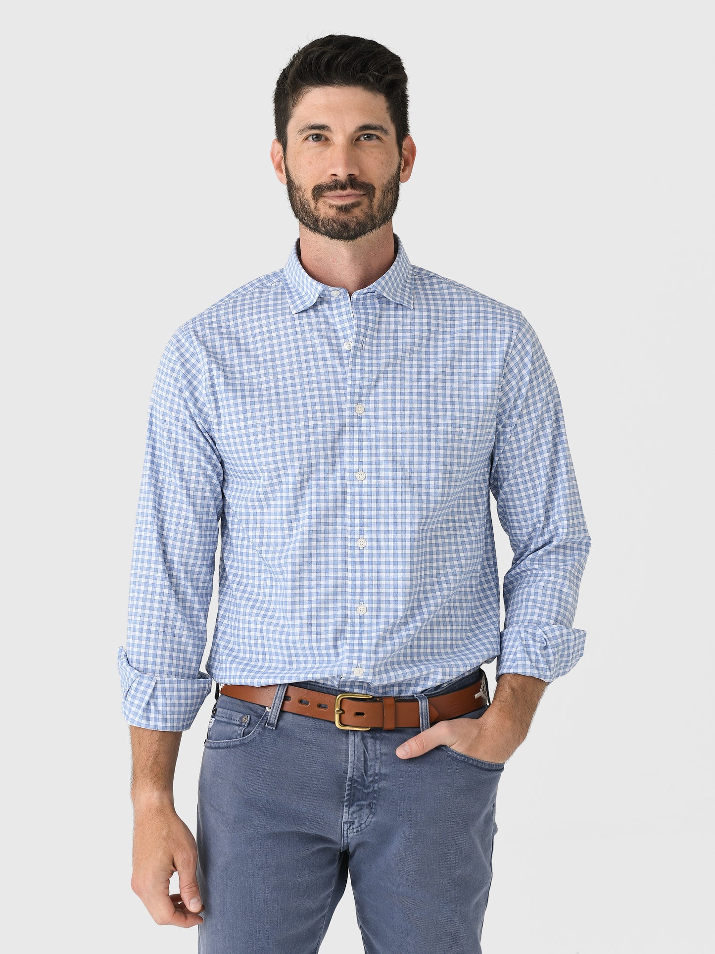 Johnnie-O Men's Westwood Performance Button-Down Shirt - Saint Bernard