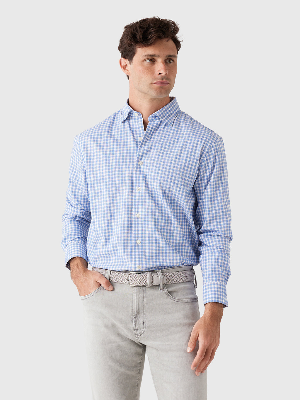 Johnnie-O Men's Westwood Performance Button-Down Shirt - Saint Bernard
