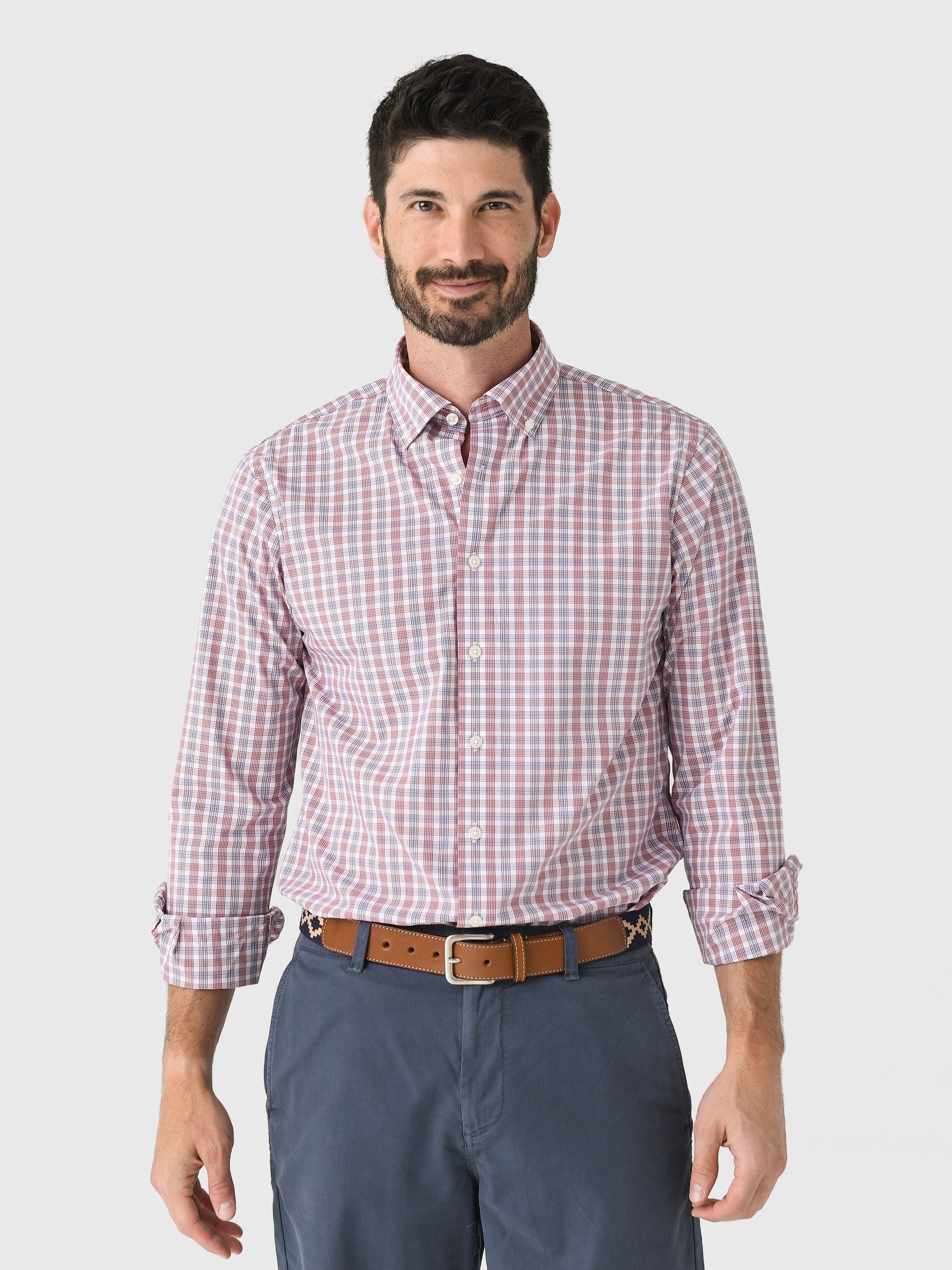 Johnnie-O Men's Brantley Performance Button-Down Shirt - Saint Bernard