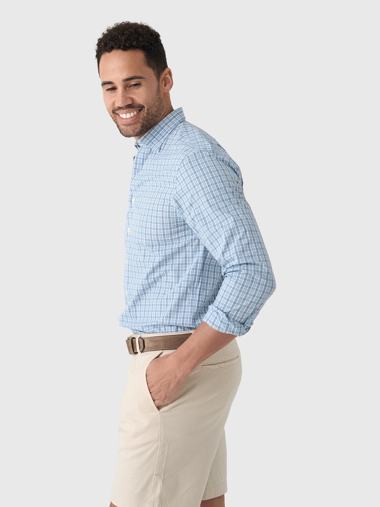 Johnnie-O Men's Morse Everyday Performance Button-Down Shirt - Saint Bernard