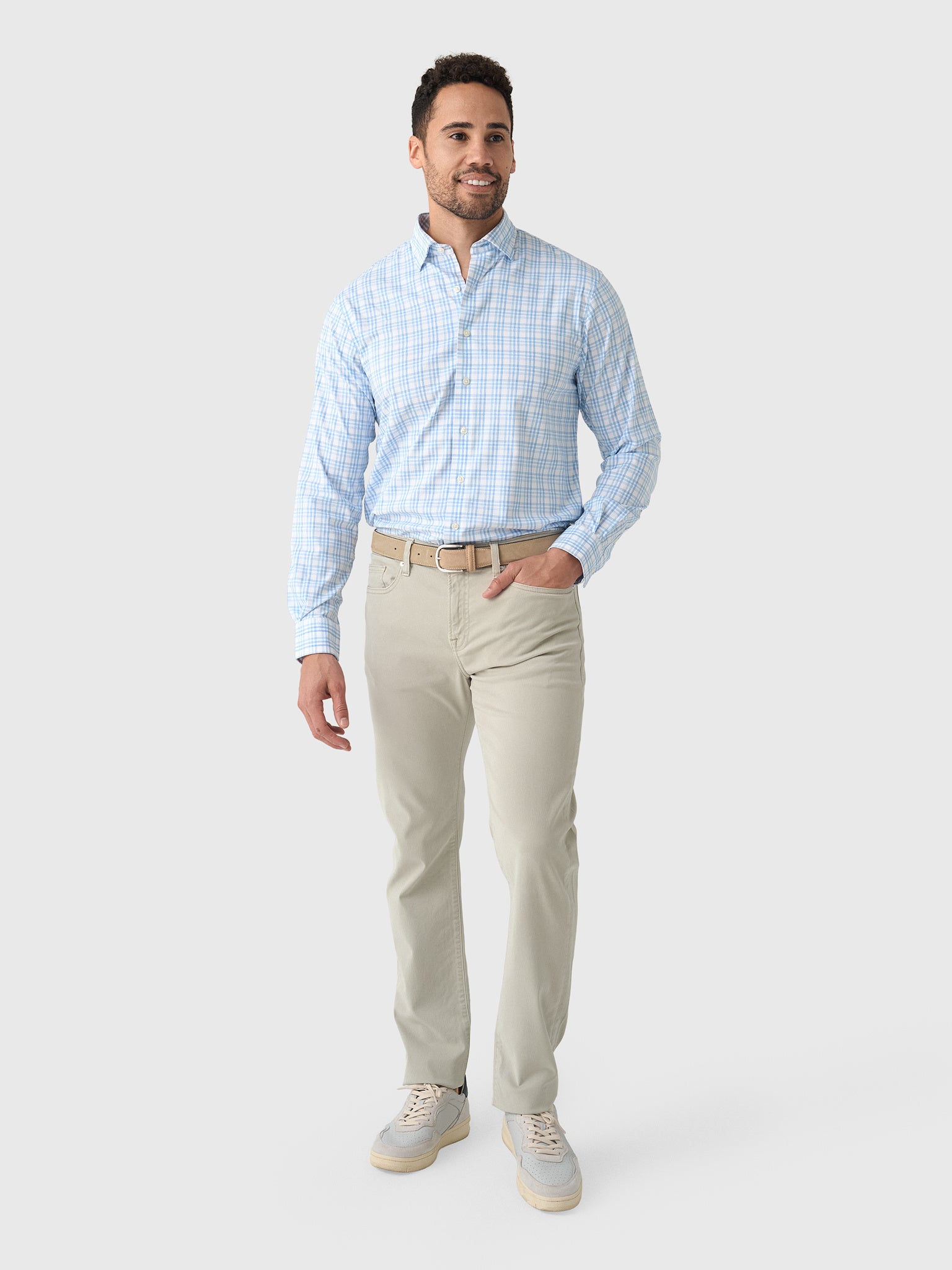 Johnnie-O Men's Rafael Everyday Performance Button-Down Shirt - Saint Bernard