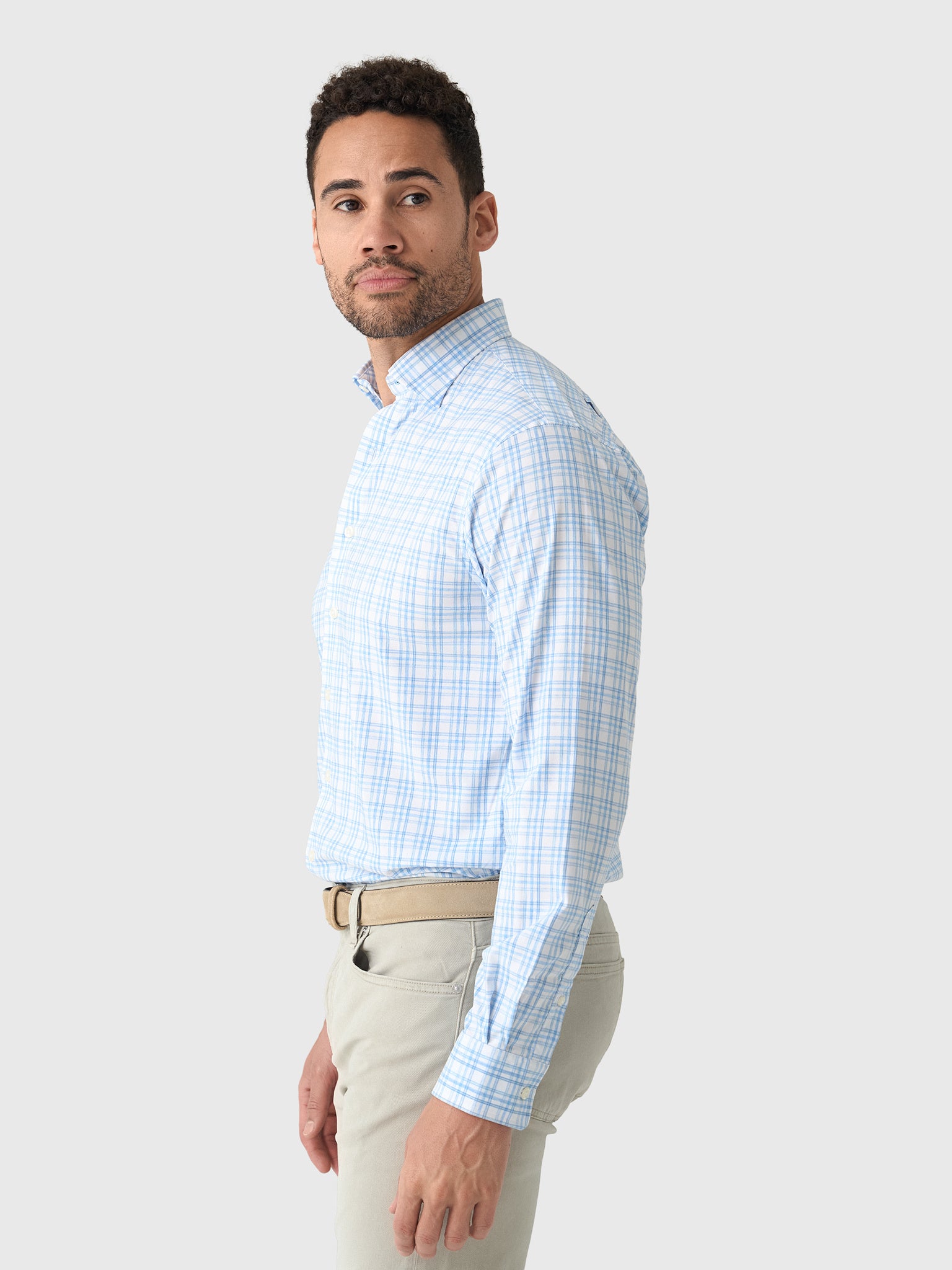 Johnnie-O Men's Rafael Everyday Performance Button-Down Shirt - Saint Bernard