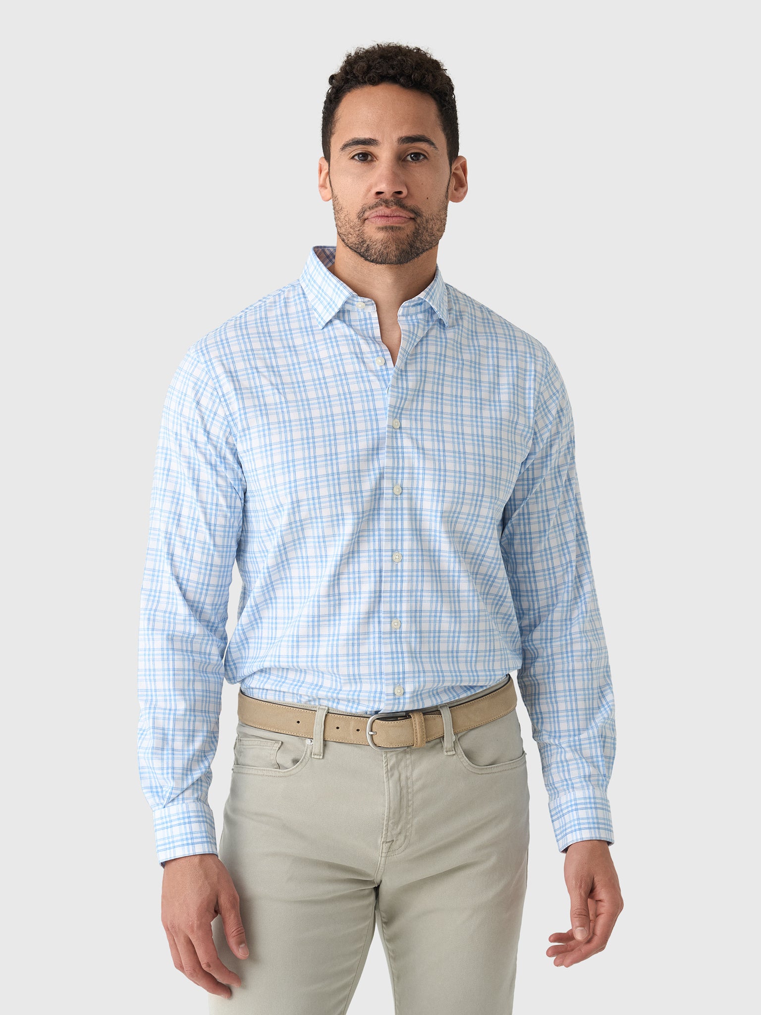 Johnnie-O Men's Rafael Everyday Performance Button-Down Shirt - Saint Bernard