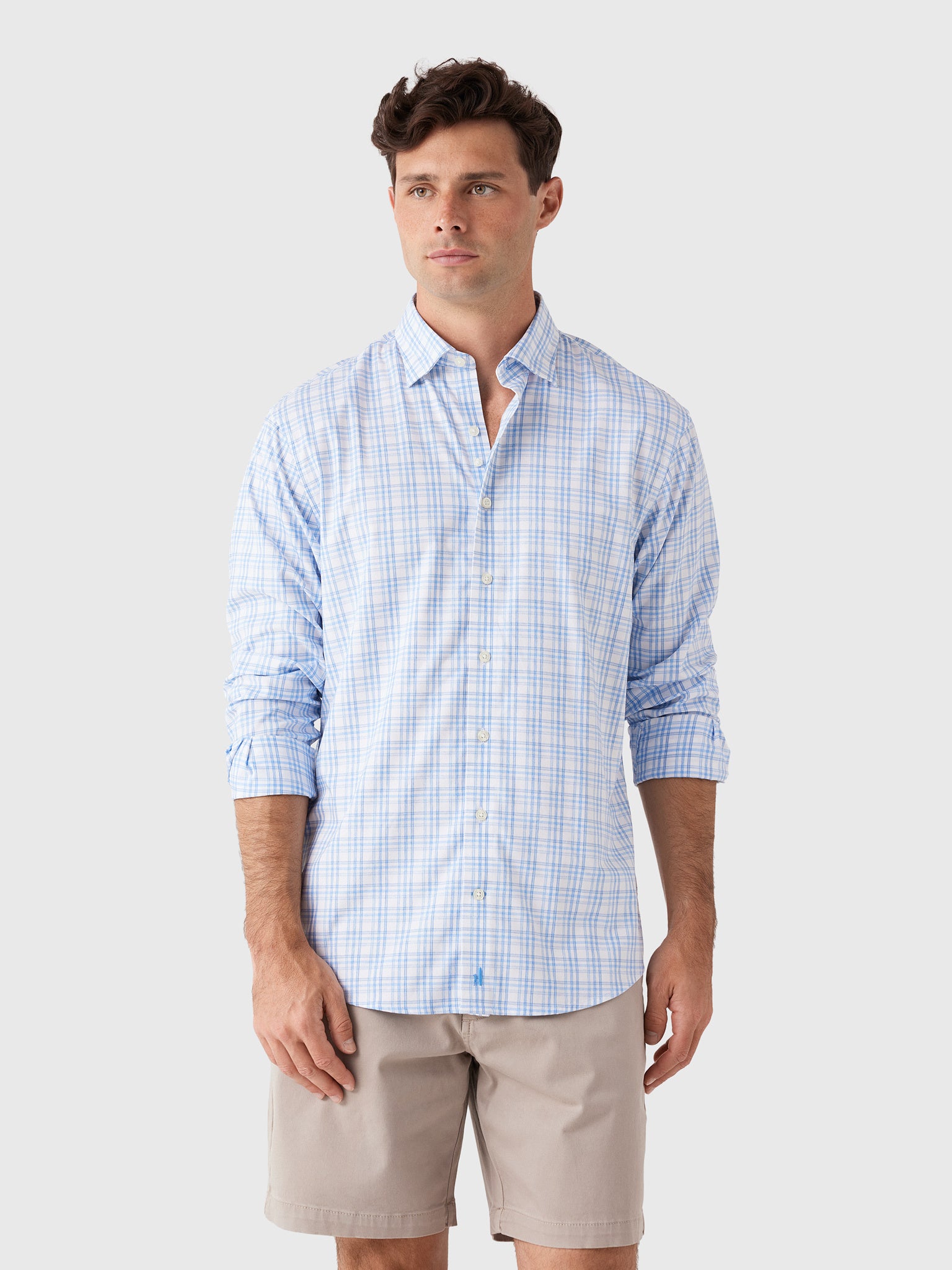 Johnnie-O Men's Rafael Everyday Performance Button-Down Shirt - Saint Bernard