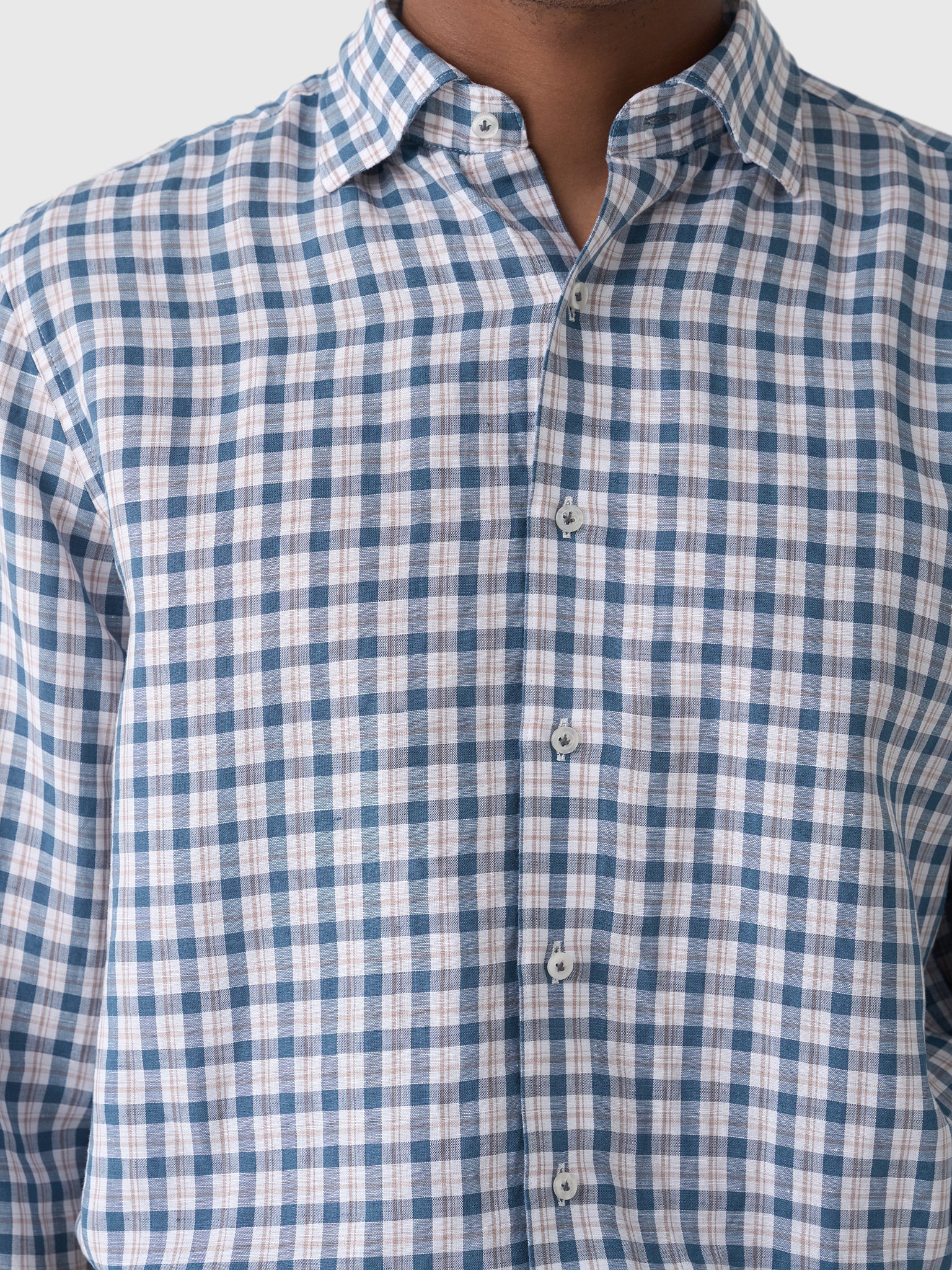 Johnnie-O Men's Tad Top Shelf Linen Button-Down Shirt - Saint Bernard