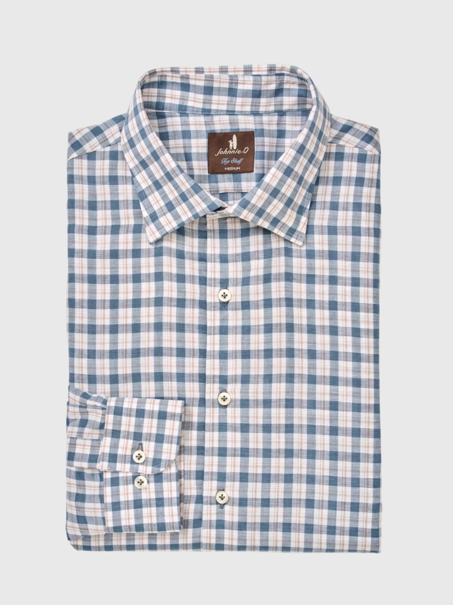Johnnie-O Men's Tad Top Shelf Linen Button-Down Shirt - Saint Bernard