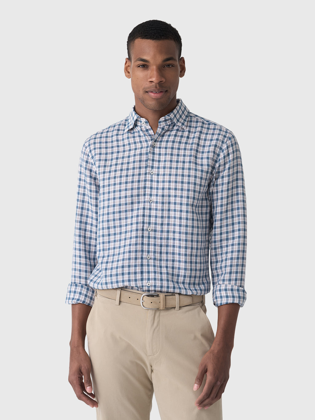 Johnnie-O Men's Tad Top Shelf Linen Button-Down Shirt - Saint Bernard