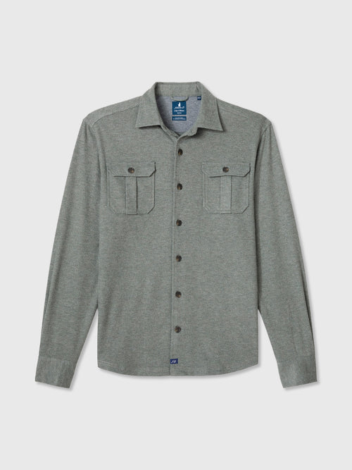 Johnnie-O Men's Sequoia Twill Solid Button-Down Shirt - Saint Bernard