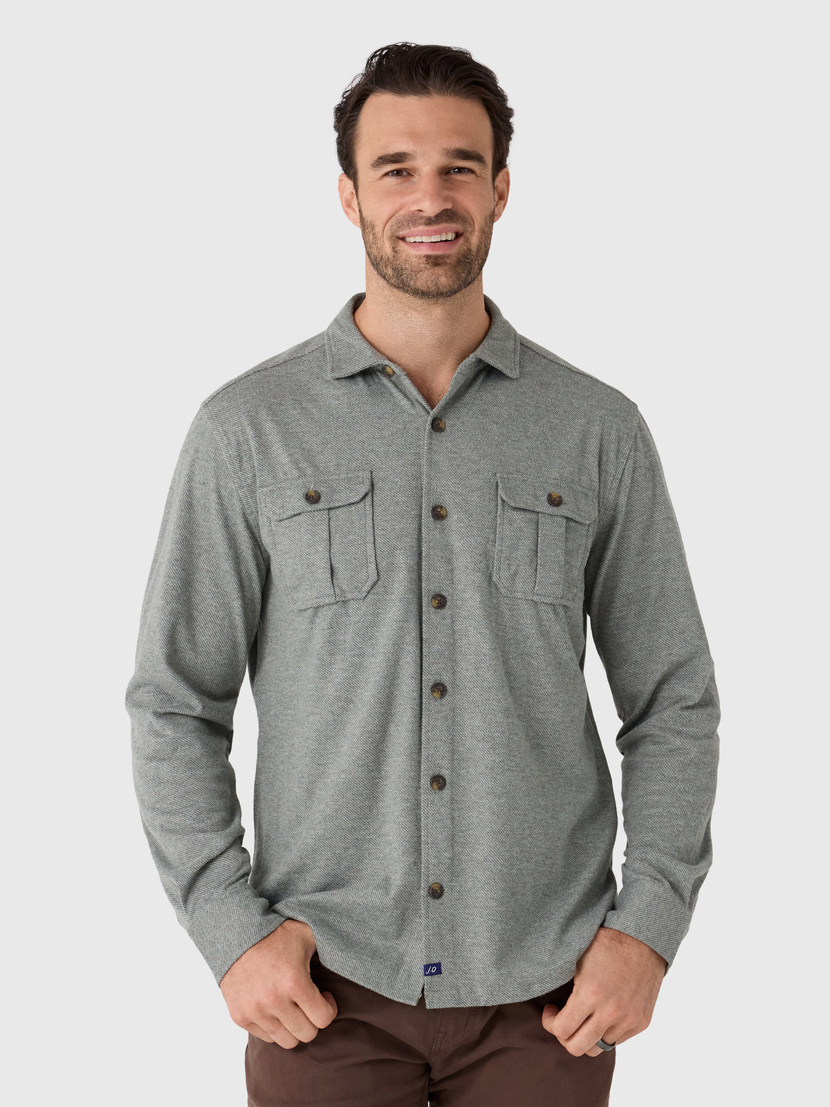 Johnnie-O Men's Sequoia Twill Solid Button-Down Shirt - Saint Bernard