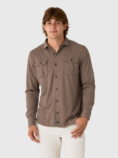 Johnnie-O Men's Sequoia Twill Solid Button-Down Shirt - Saint Bernard