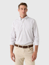 Johnnie-O Men's Sandlewood Pane Everyday Performance Button-Down Shirt