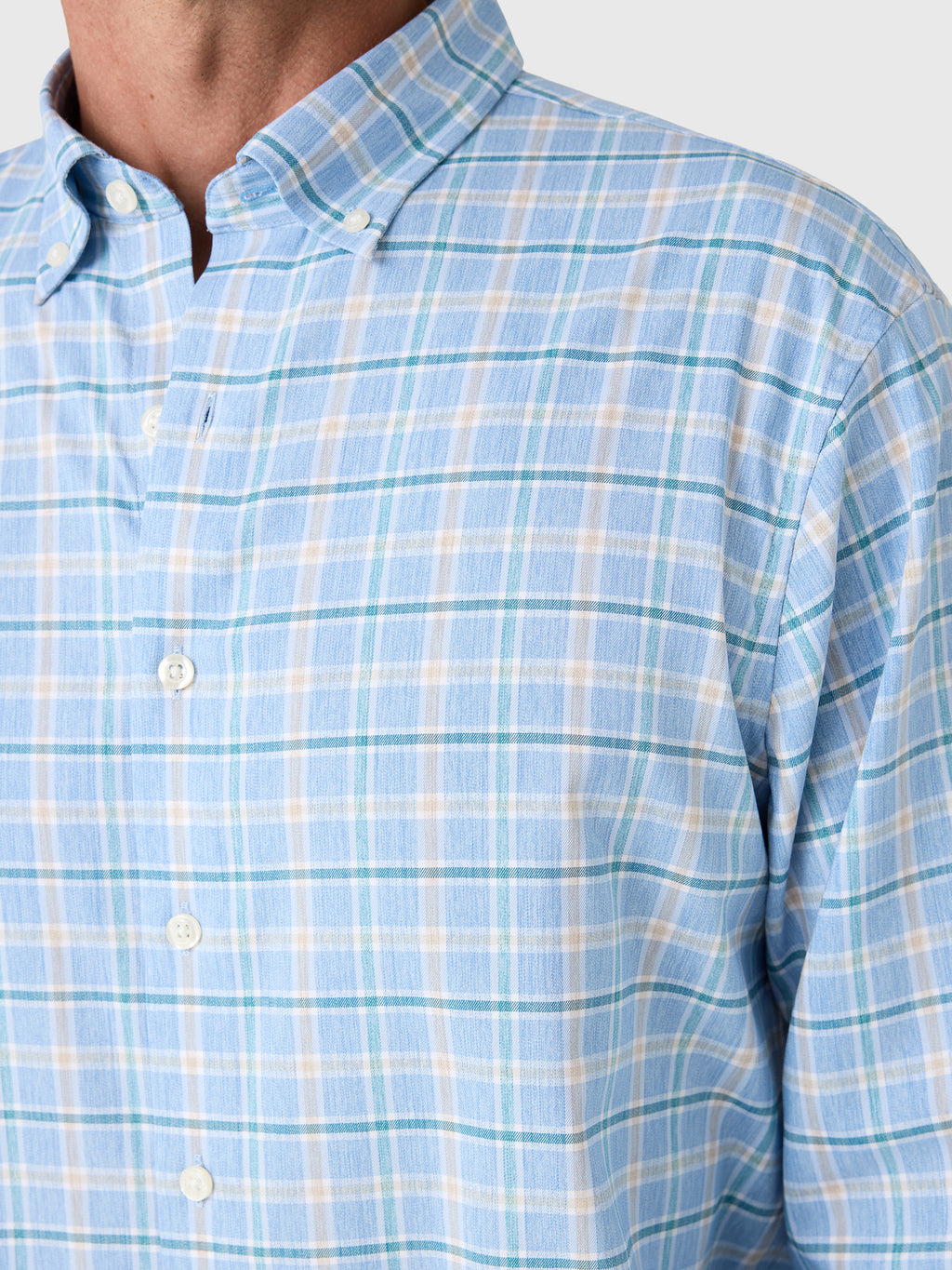 Johnnie-O Men's Basswood Plaid Performance Button-Down Shirt