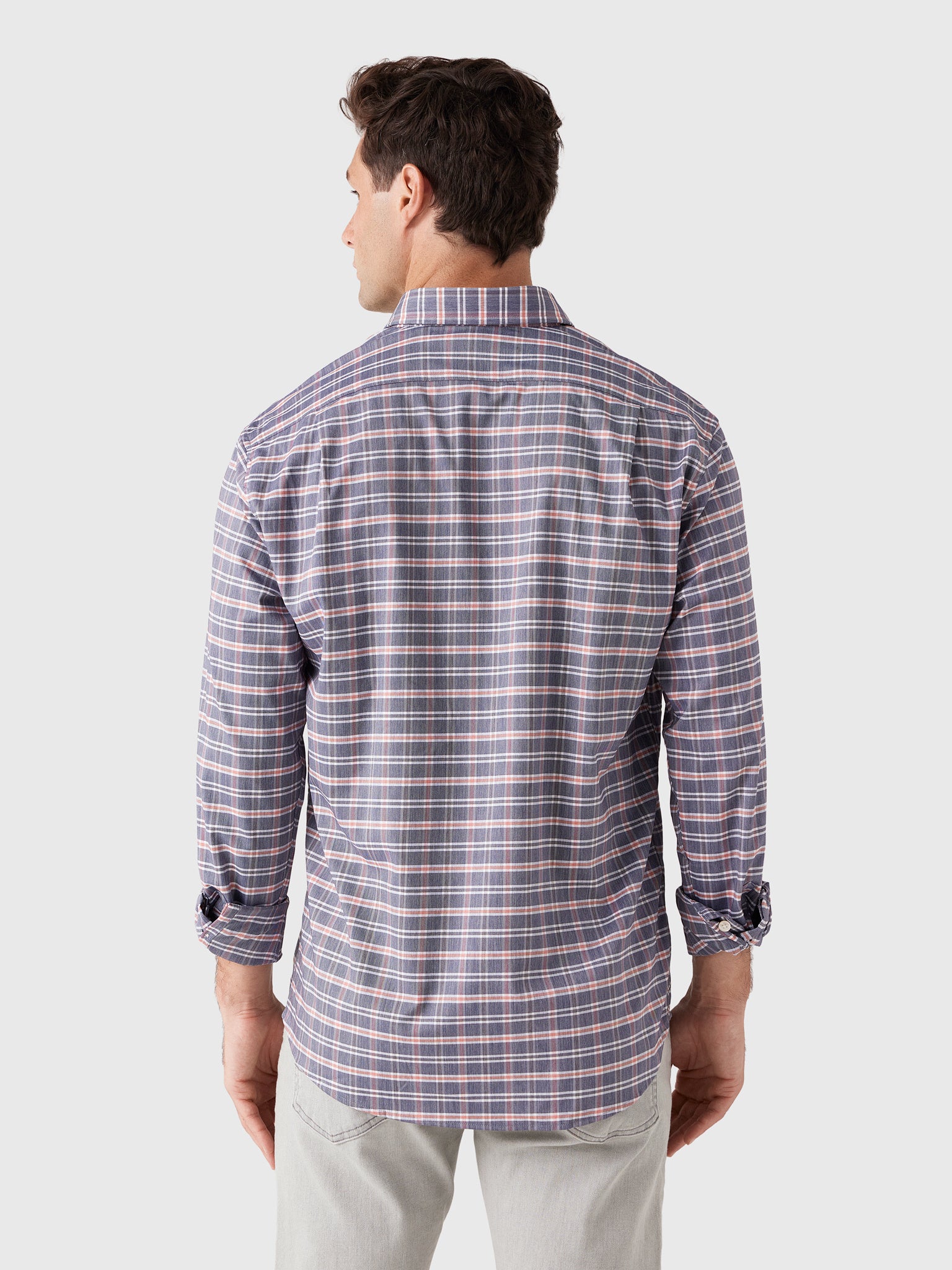 Johnnie-O Men's Basswood Plaid Performance Button-Down Shirt - Saint Bernard