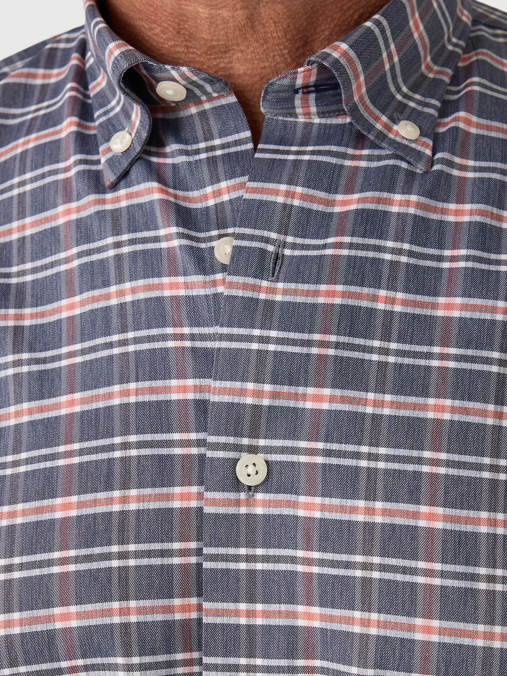 Johnnie-O Men's Basswood Plaid Performance Button-Down Shirt - Saint Bernard