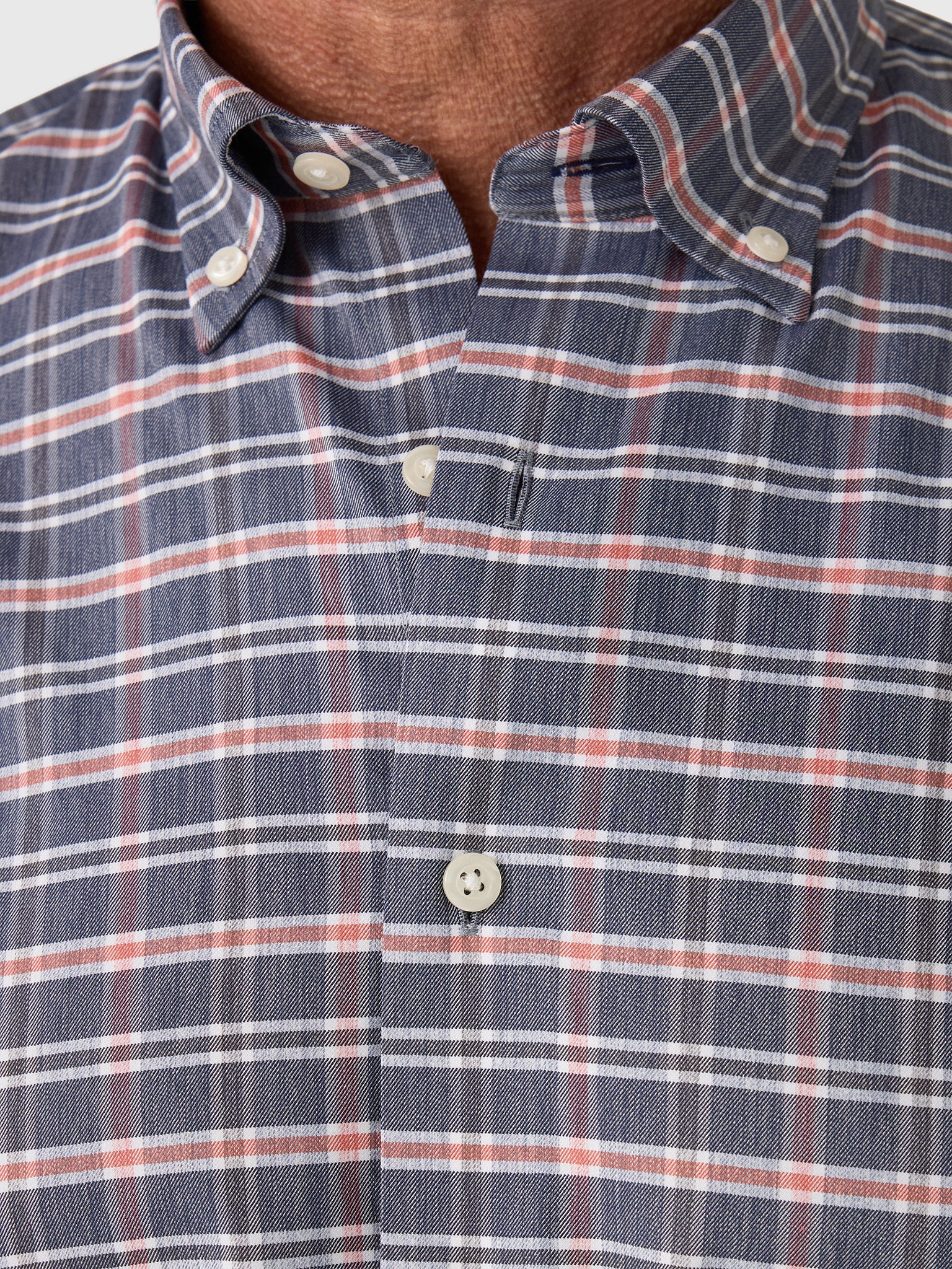 Johnnie-O Men's Basswood Plaid Performance Button-Down Shirt - Saint Bernard