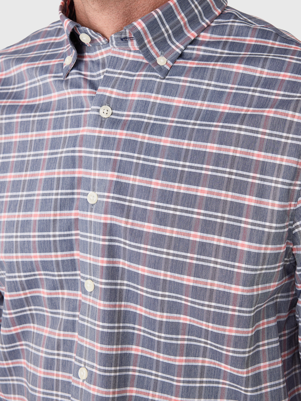 Johnnie-O Men's Basswood Plaid Performance Button-Down Shirt - Saint Bernard