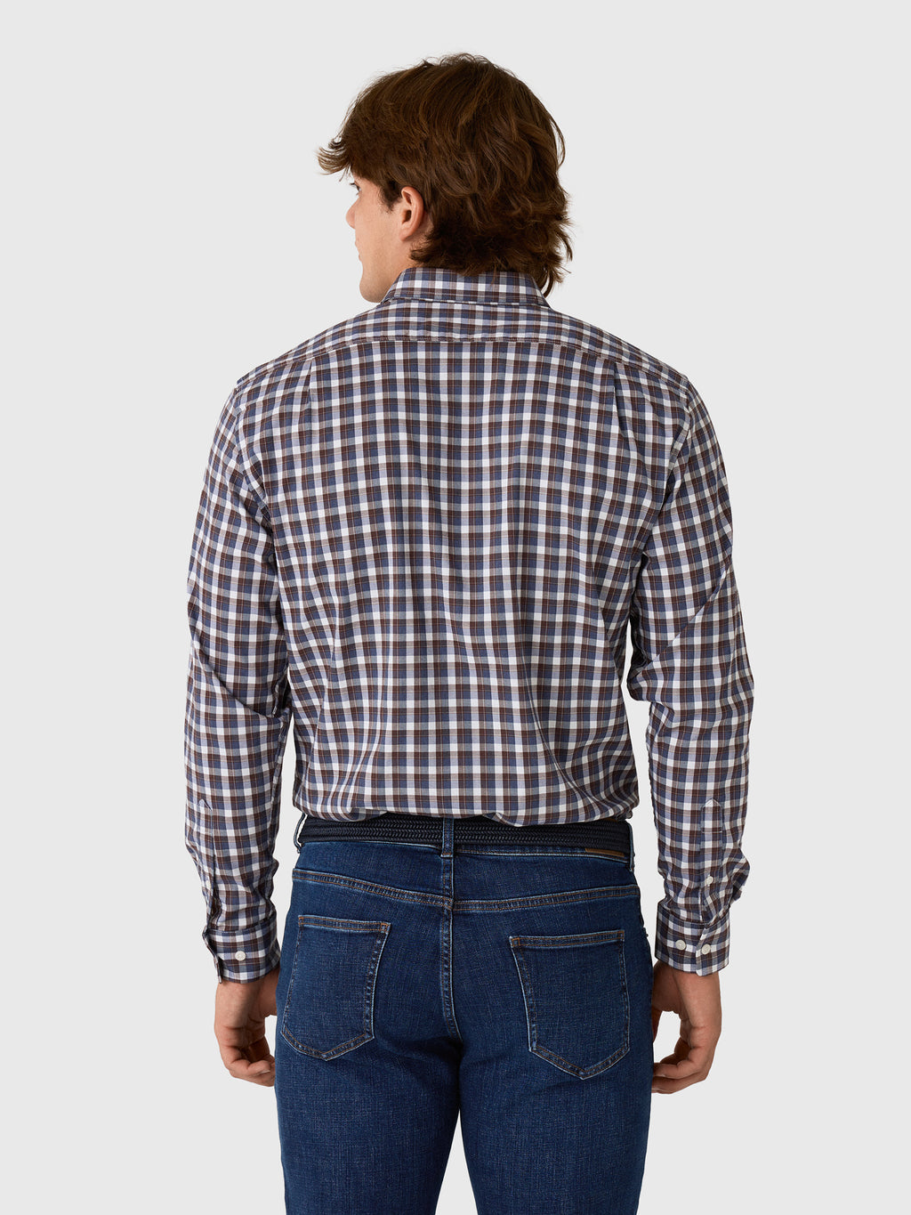 Johnnie-O Men's Oak Bluffs Plaid Natural Performance Button-Down Shirt - Saint Bernard