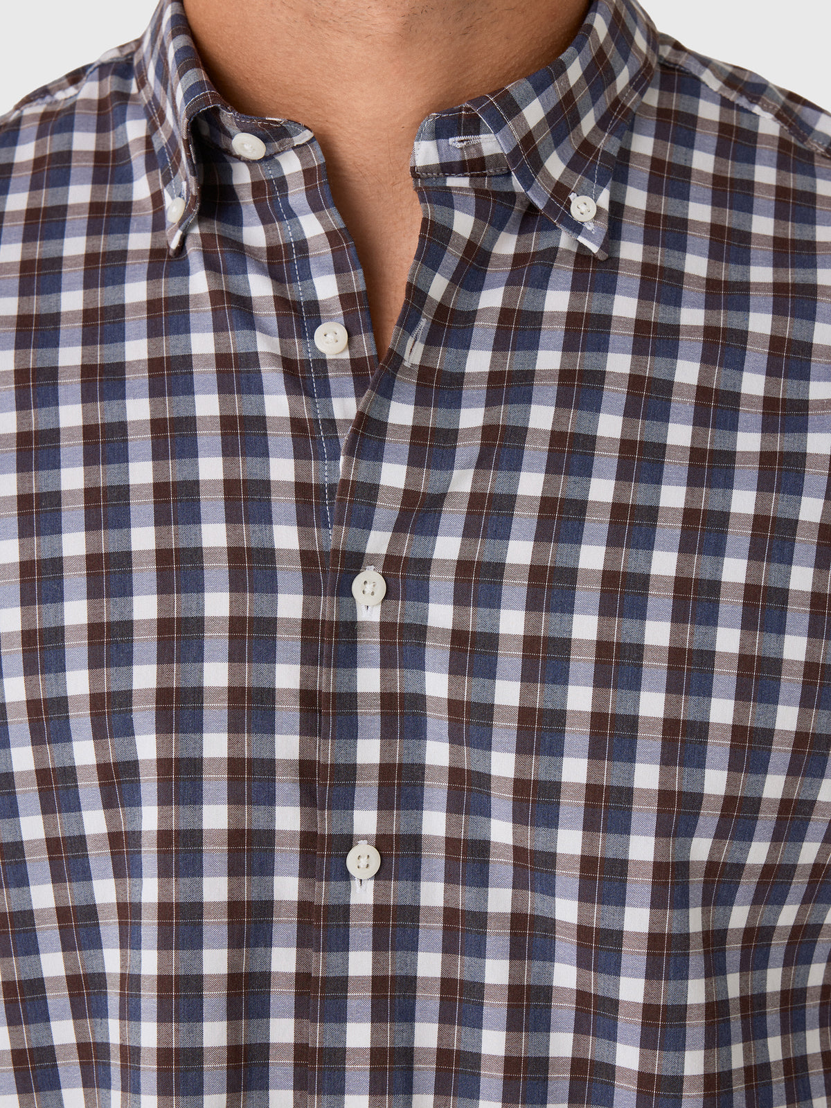 Johnnie-O Men's Oak Bluffs Plaid Natural Performance Button-Down Shirt - Saint Bernard