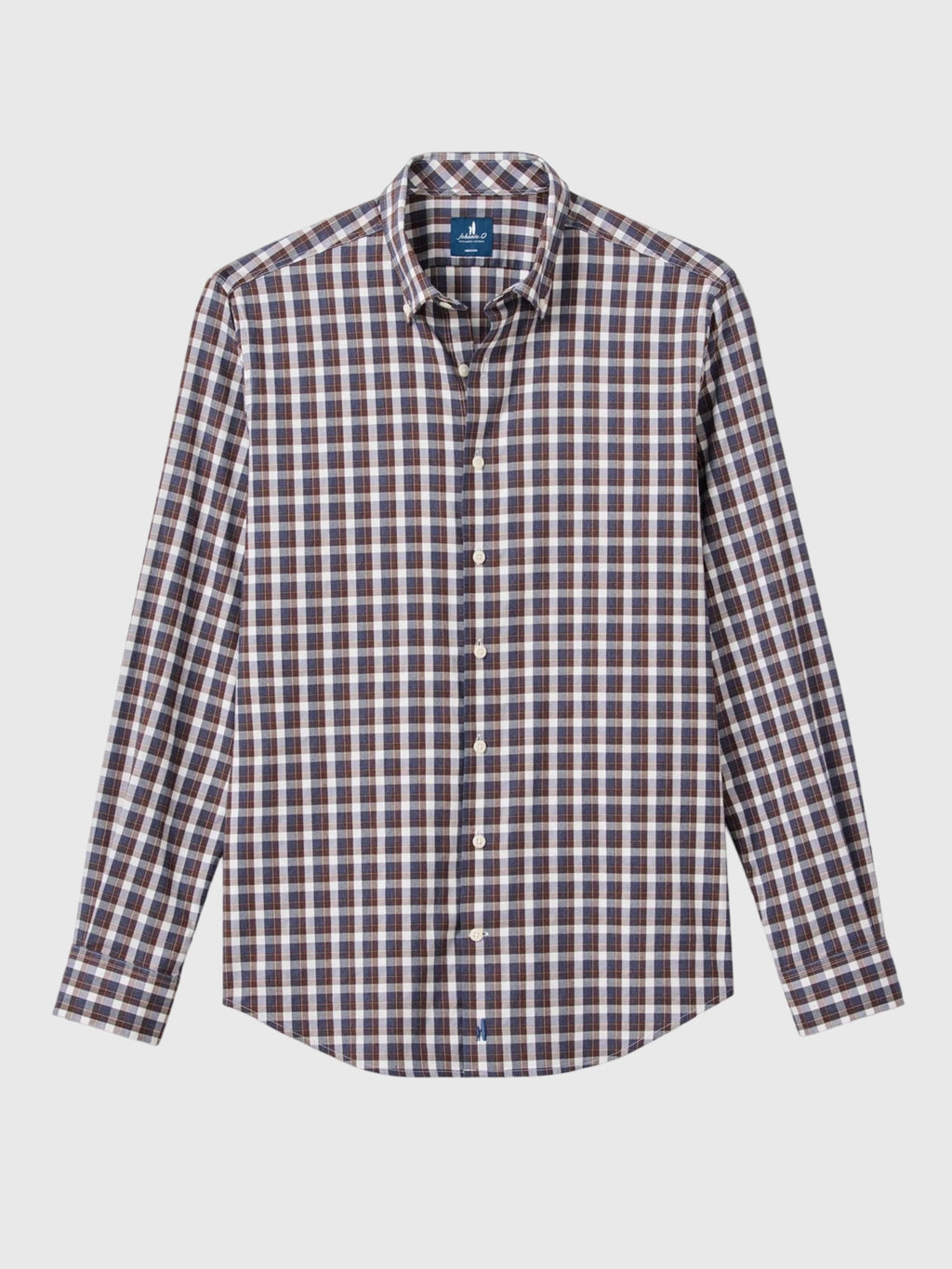 Johnnie-O Men's Oak Bluffs Plaid Natural Performance Button-Down Shirt - Saint Bernard